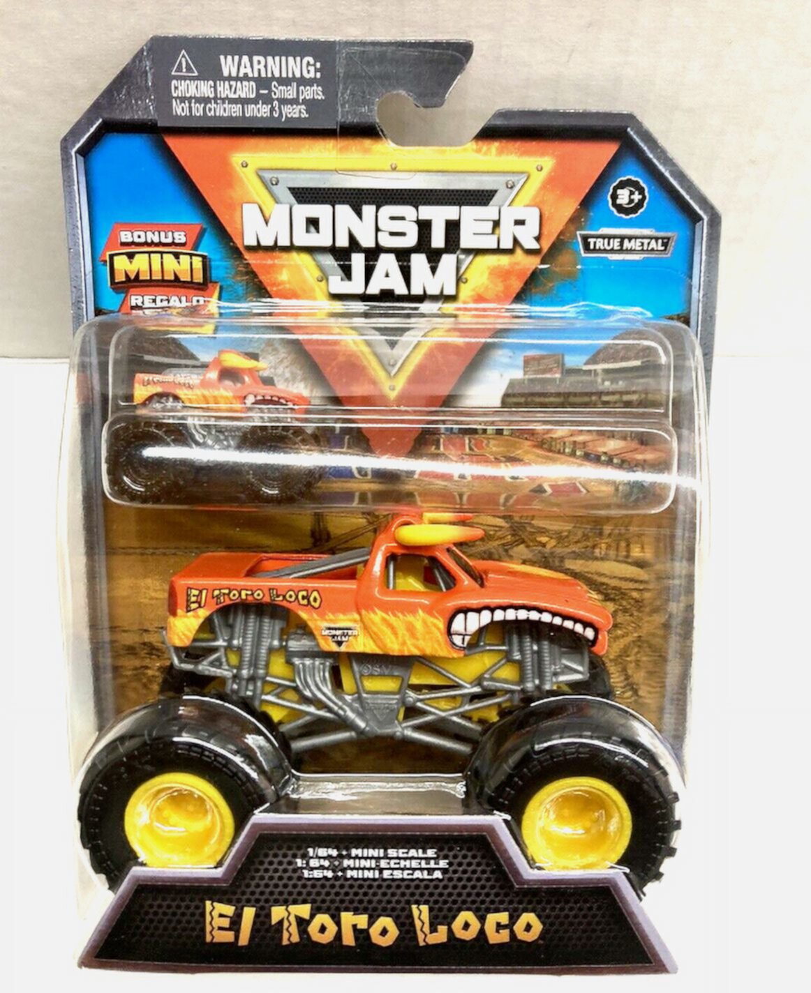 Литой металлом монстр-трак 1:64 с бонусной мини-версией Monster Jam