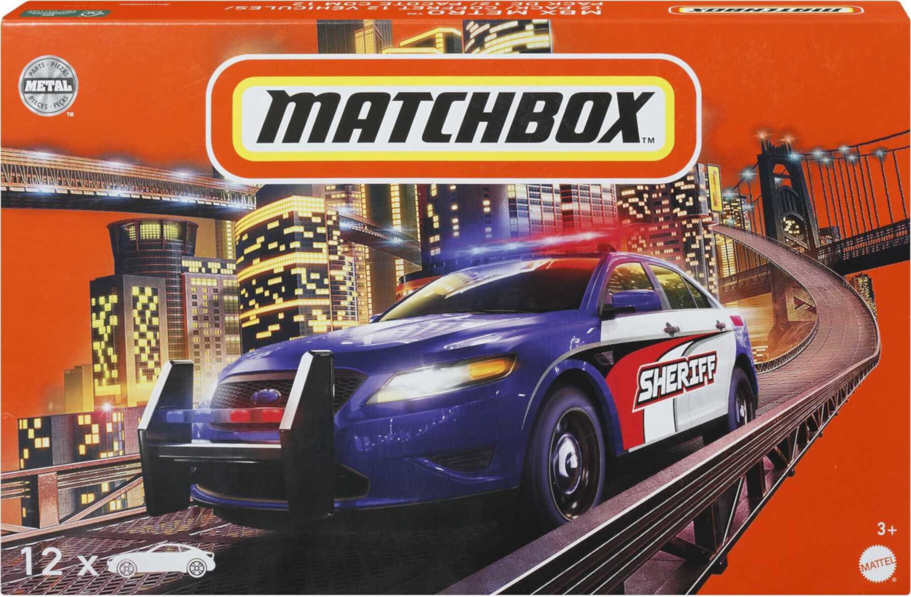 Matchbox Metro 12-Pack Of Toy Cars & Trucks, For Kids 3 Years Old & Up Matchbox