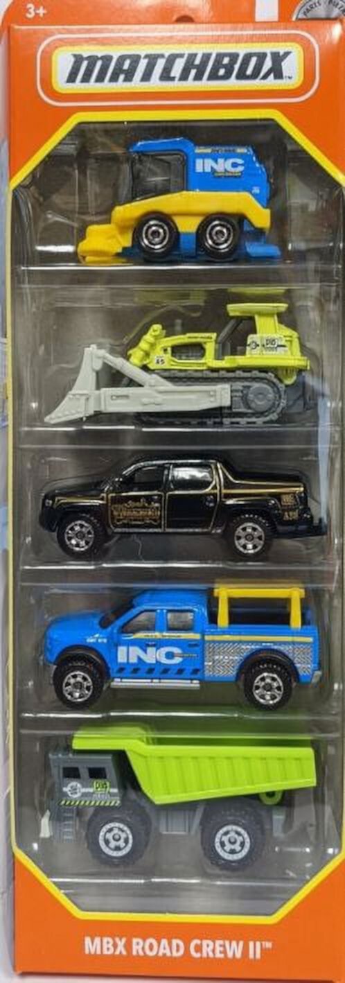 Matchbox 5 pack MBX Road Crew II Matchbox