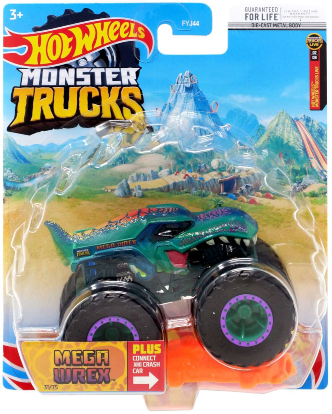 Hot Wheels Monster Trucks LIVE Mega Wrex Diecast Car (2022) Mattel