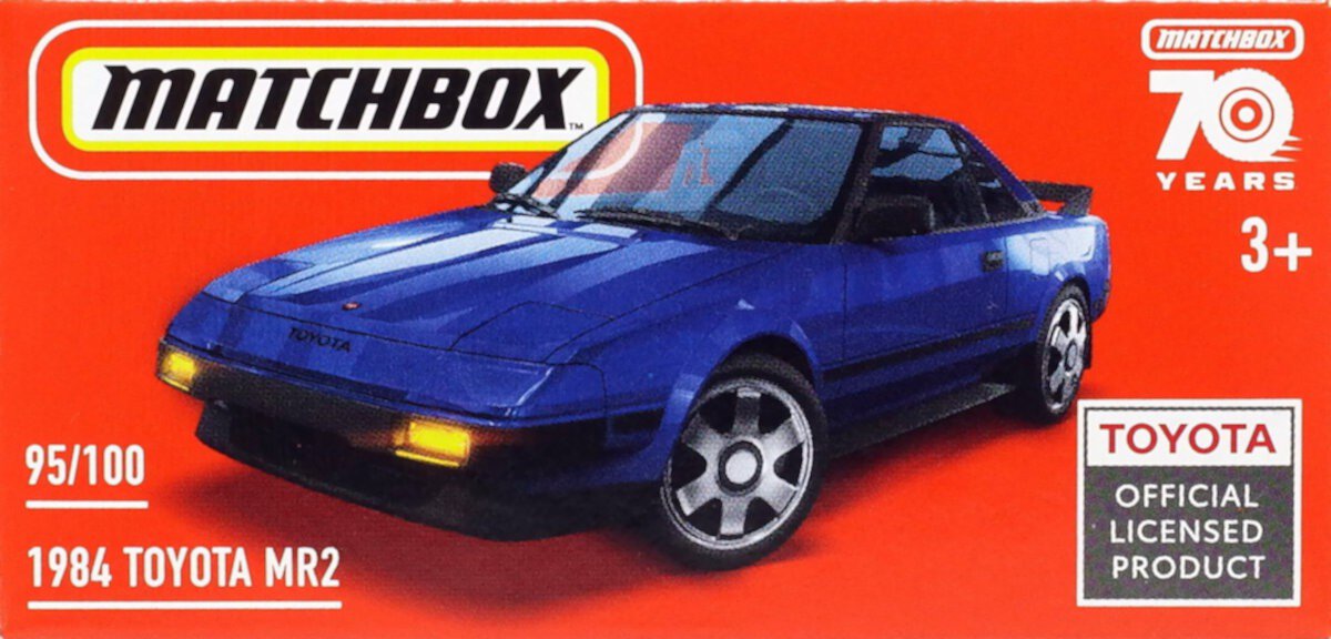 Matchbox 70th Anniversary 1984 Toyota MR2 Diecast Car Mattel