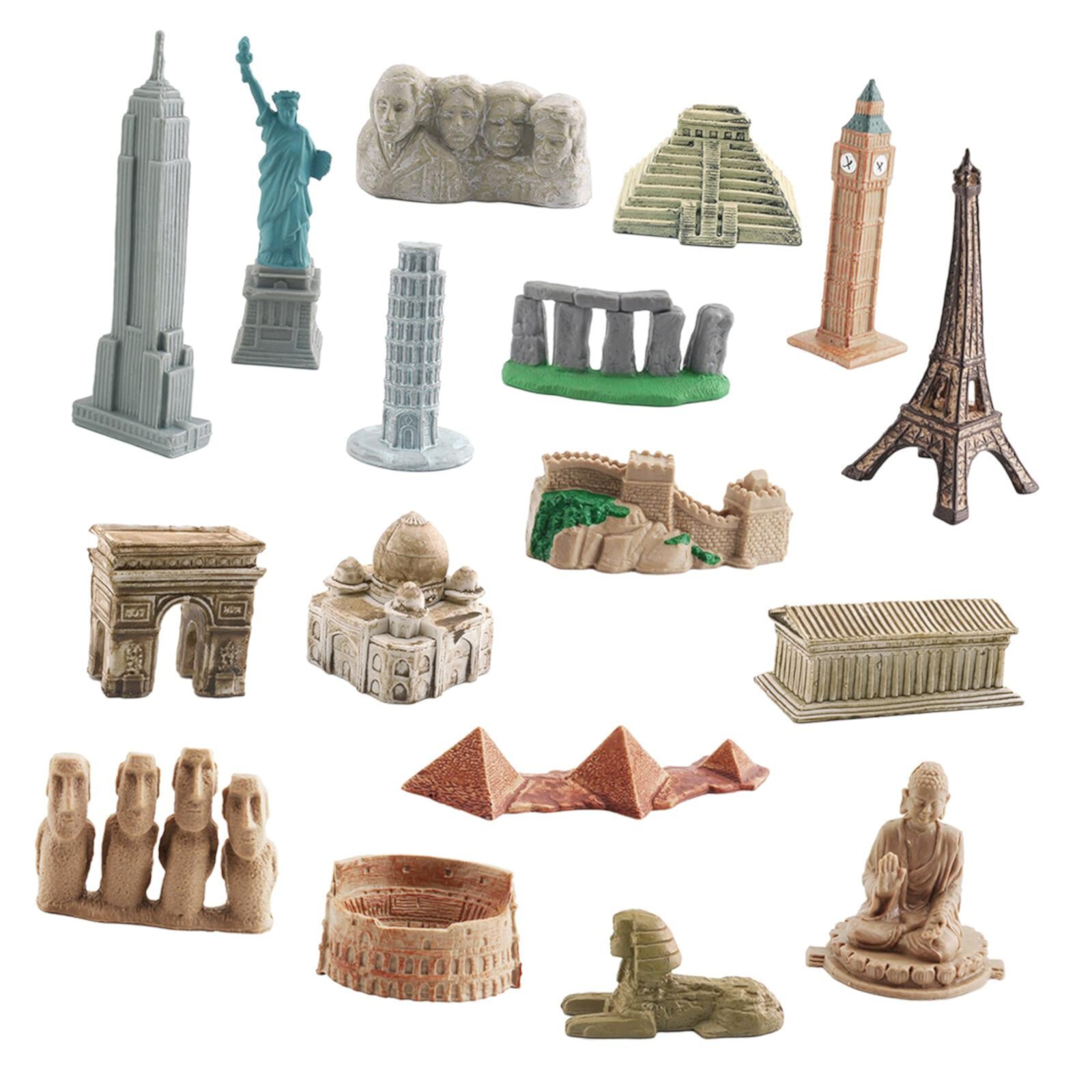 STARTIST Historical Landmarks Building Kits, Mini Building Kits, Learning Toy, Mini Figurines Around The World for Desktop Kids Adults 17 pcs STARTIST