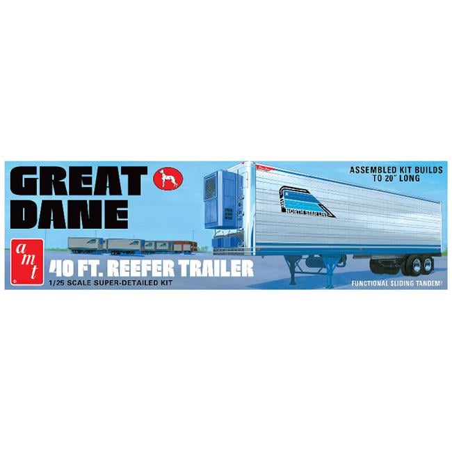 AMT  40 ft. 1-18 Scale Great Dane Reefer Trailer Plastic Model Kit AMT