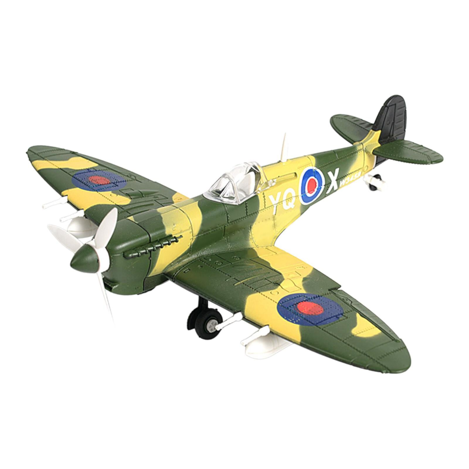 1:48 Scale British Fighter Building Kits Aircraft Model Ornament for Kids Adults Home Decor Boy Toys DIY Airplane Handcrafts green Almencla