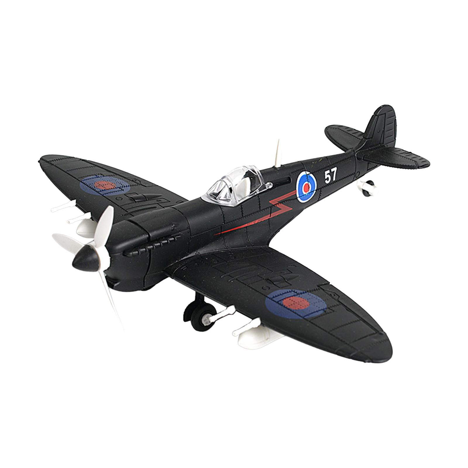 1:48 Scale British Fighter Building Kits Aircraft Model Ornament for Kids Adults Home Decor Boy Toys DIY Airplane Handcrafts green Almencla