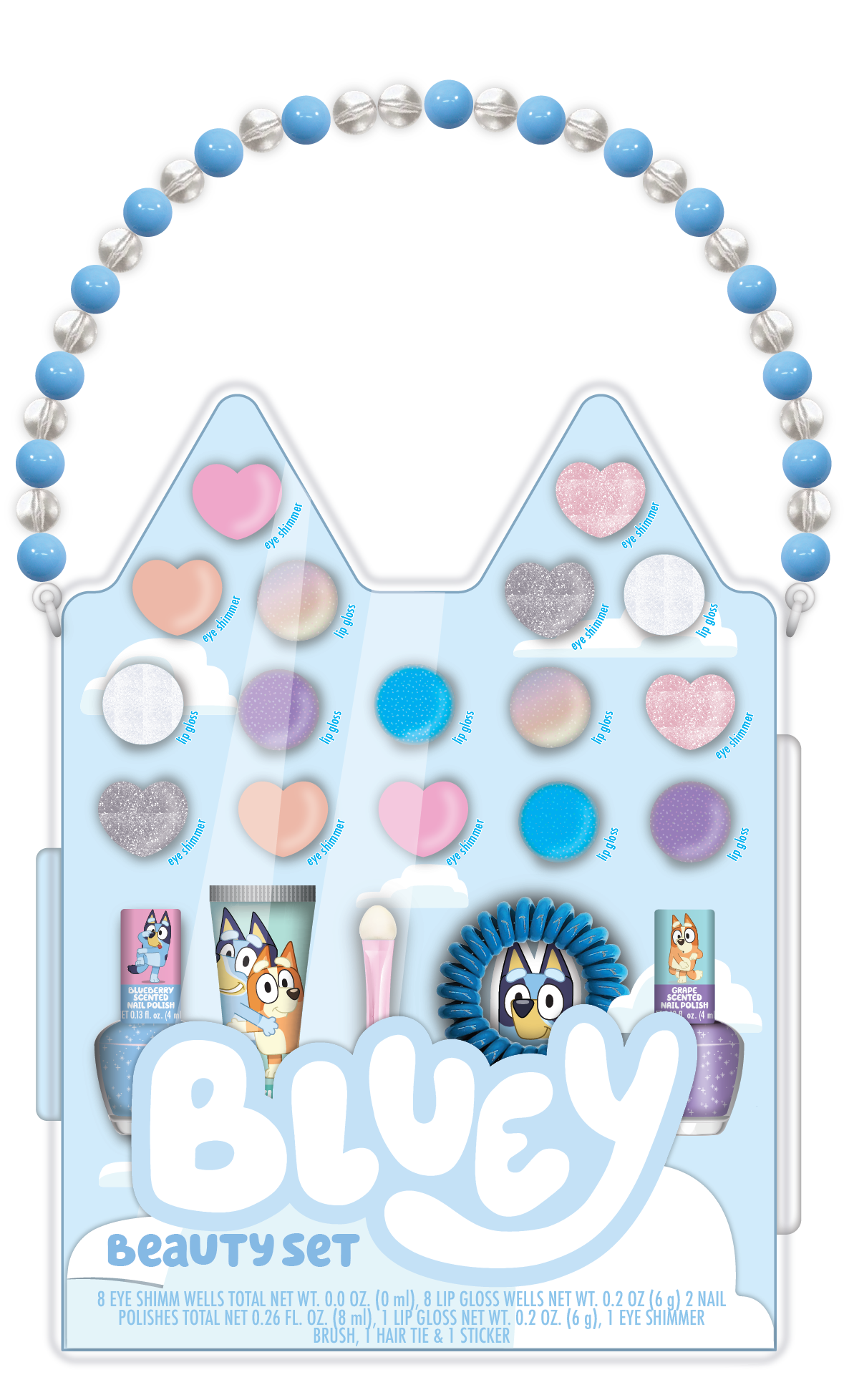 Косметичка Bluey Beauty Set, 21 предмет Bluey