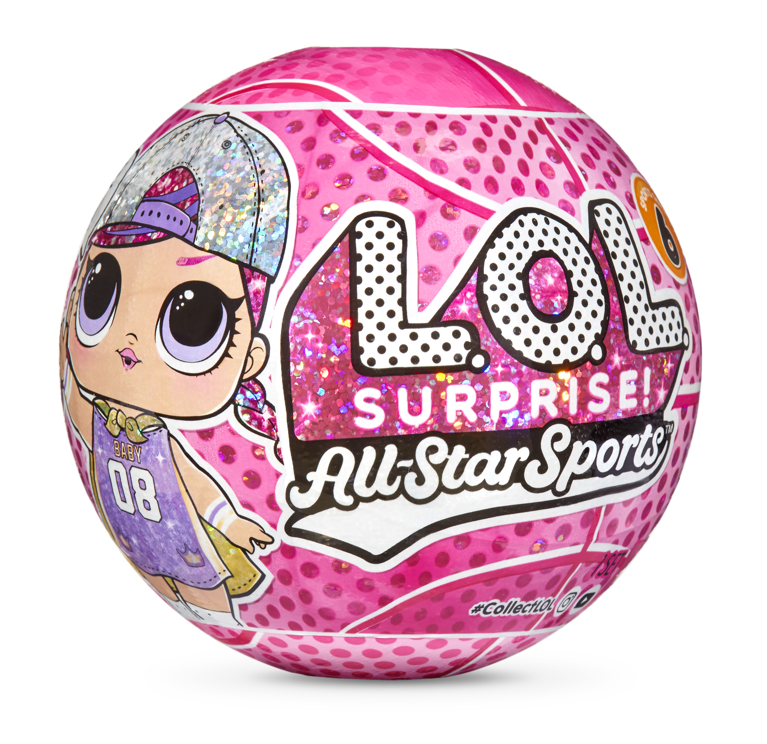 LOL Surprise All-Star B.B.s Sports Sparkly Basketball Series Dolls with 8 Surprises, Great Gift for Kids Ages 4 5 6+ L.O.L. Surprise!