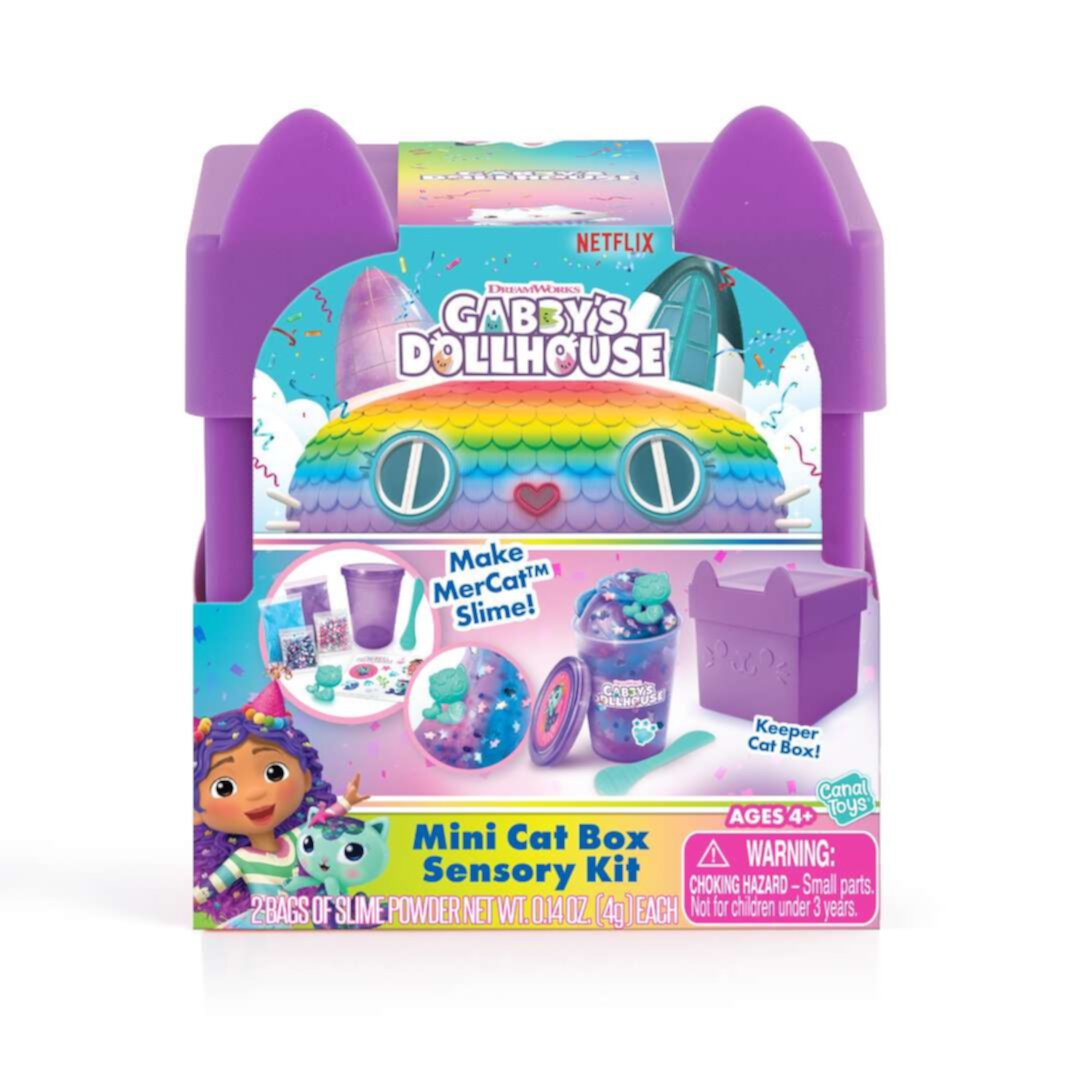 Gabby's Dollhouse Mini Cat Box Sensory Kit Mercat Slime Gabby's Dollhouse