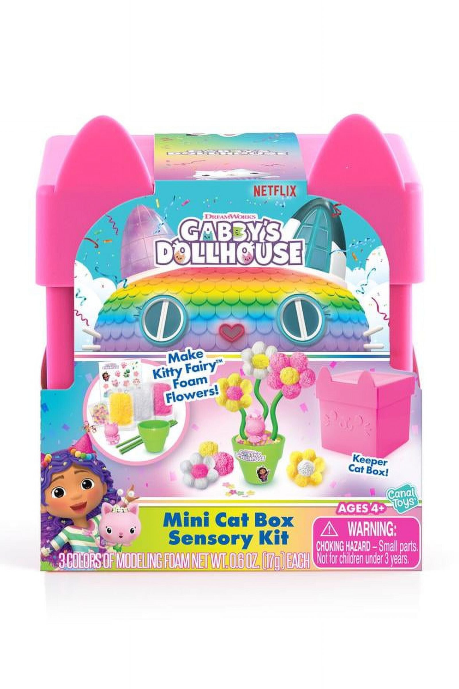 Gabby's Dollhouse Mini Cat Box Sensory Kit Cakey Cat Clay Cupcakes Gabby's Dollhouse