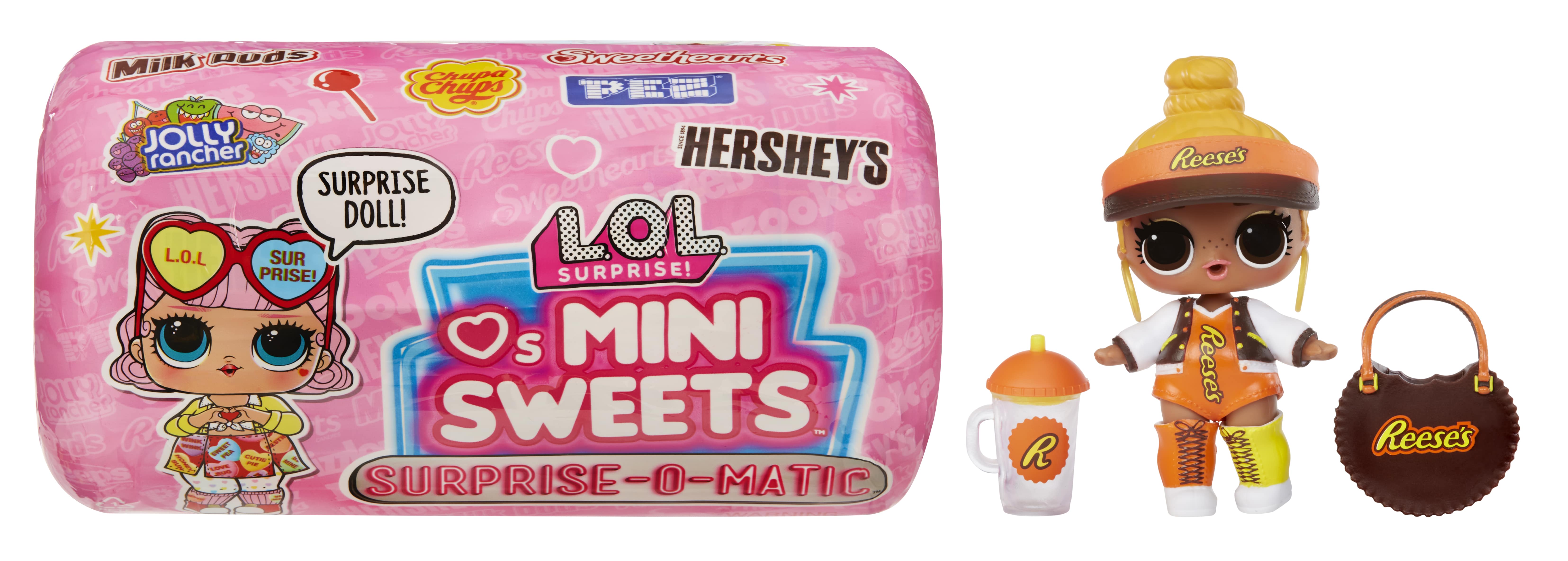 LOL Surprise Loves Mini Sweets Surprise-O-Matic™ Dolls with 9 Surprises, Candy Theme, Accessories, Collectible Doll, Vending Machine Packaging L.O.L. Surprise!