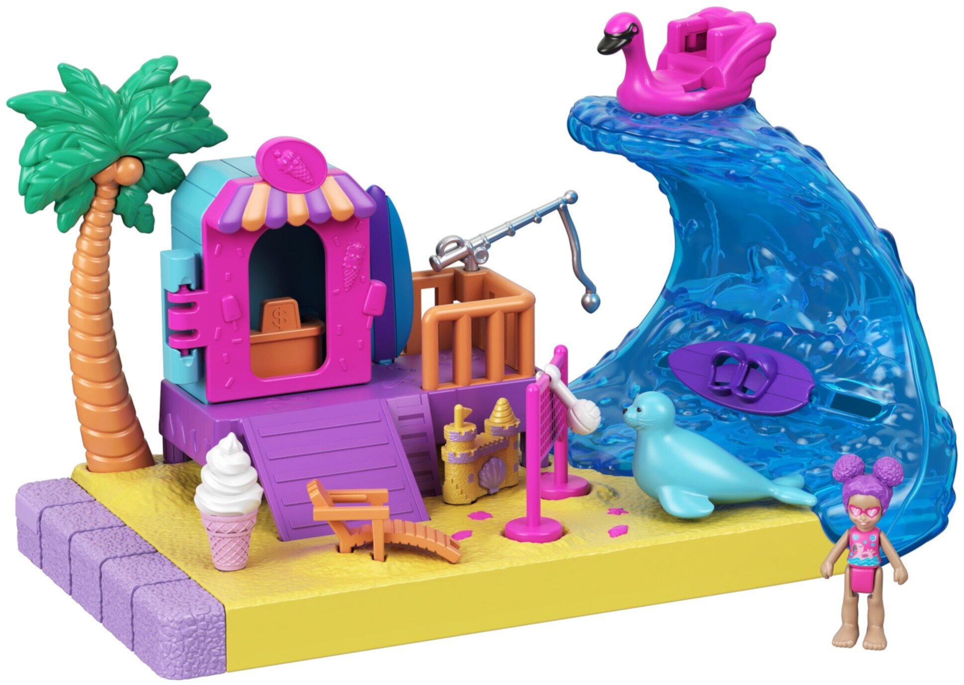 Polly Pocket Pollyville Sunshine Beach Playset Polly Pocket