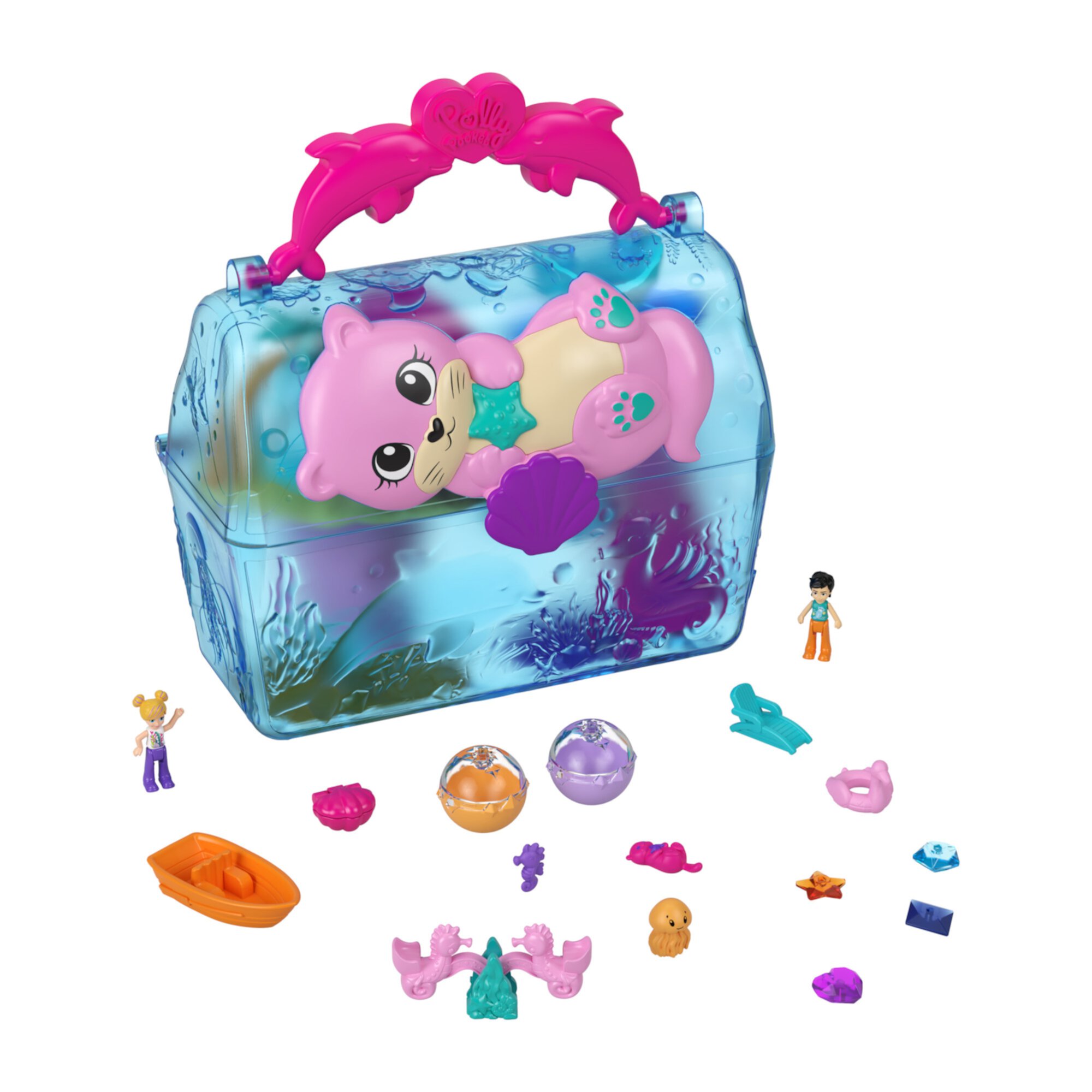 Polly Pocket Sparkle Cove Adventure Island Treasure Chest Playset Polly Pocket