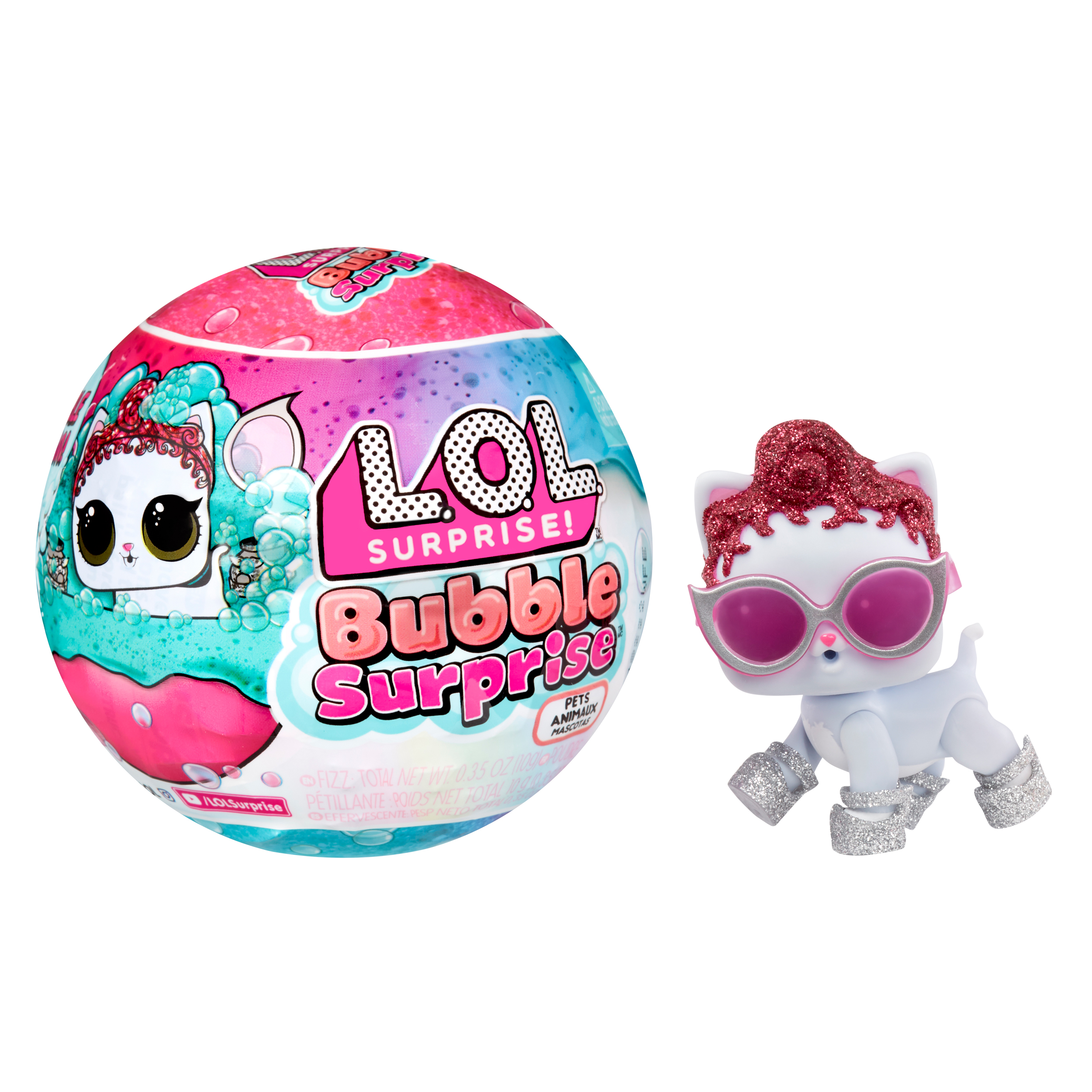 LOL Surprise Bubble Surprise Pets - Collectible Doll, Pet, Surprises, Accessories, Bubble Surprise Unboxing, Bubble Foam Reaction - Great Gift for Girls Age 4+ L.O.L. Surprise!