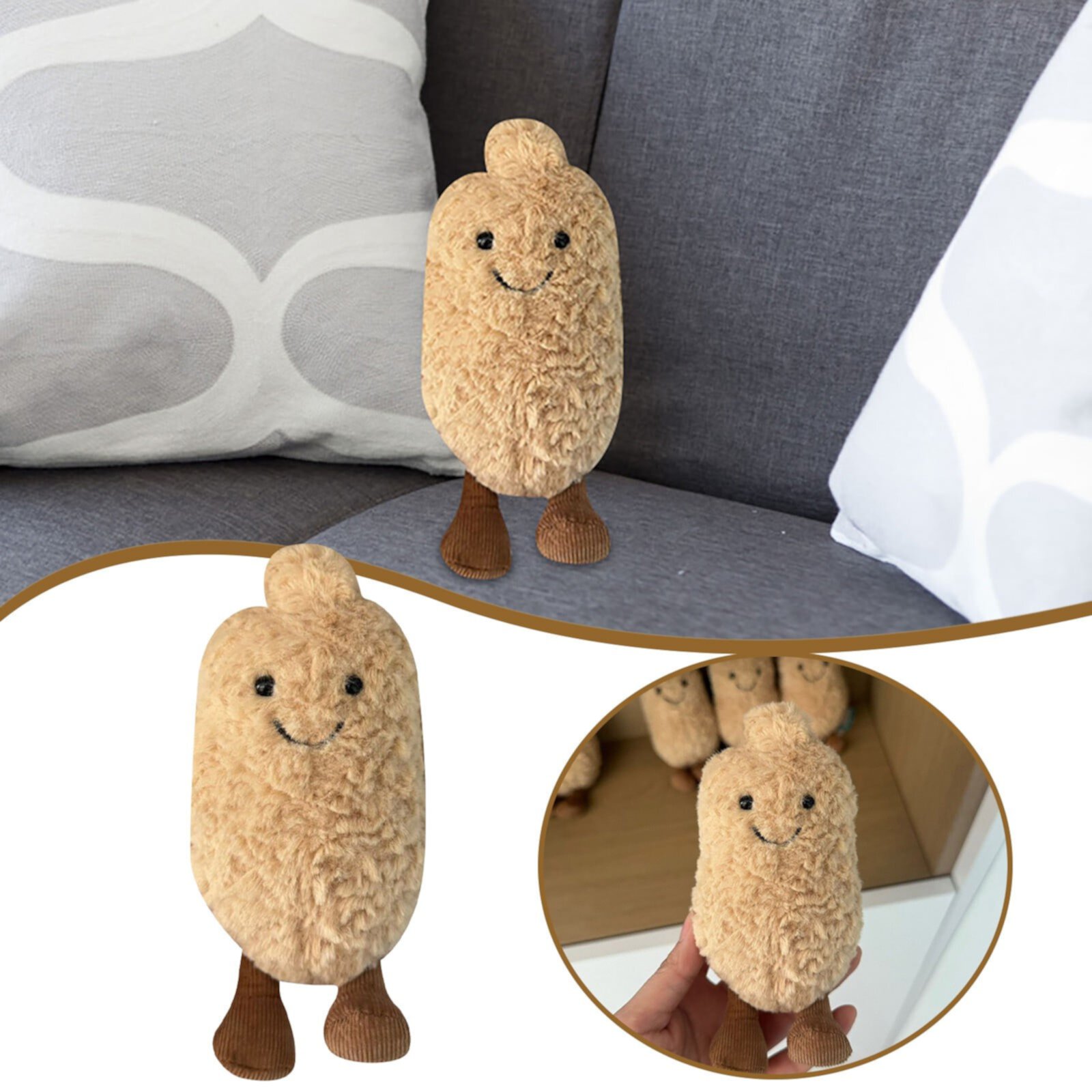 Baguette Plush Bread Pillow Toy, Food Plush Pillow Cute Plush Stuffed Animals Toy Funny Soft Food Plushies Toy for Gifts for Kids Birthday Lfeizsold