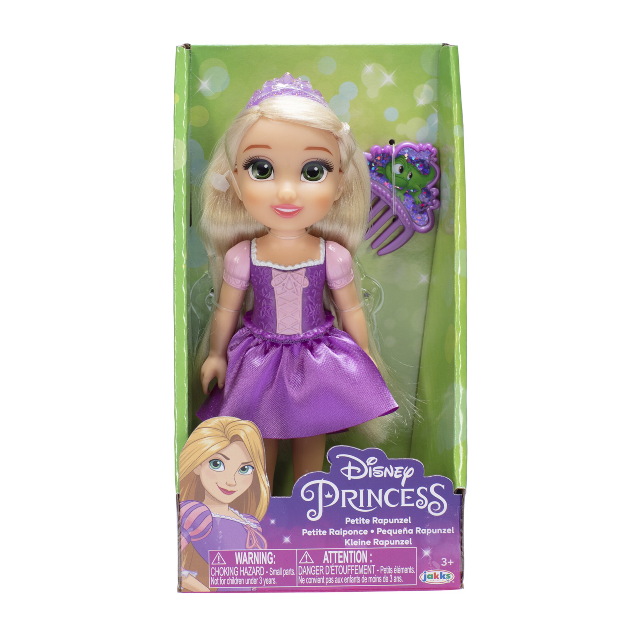 Disney Princess Tangled Petite Rapunzel 6 inch Fashion Doll with Beautiful Outfit and Comb for Ages 3 and Up Disney Princess