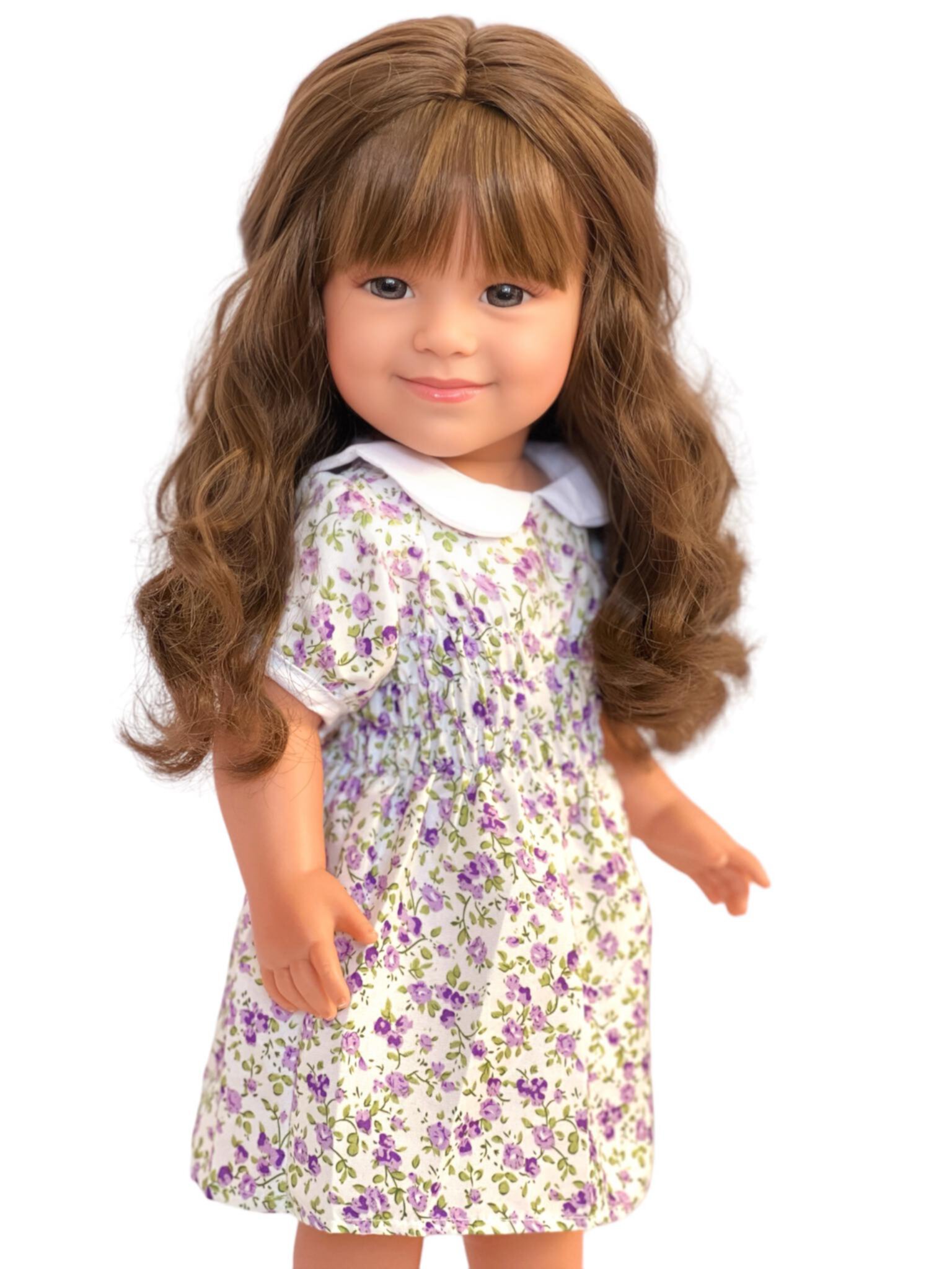 18 Inch Doll Clothes- Lavender Floral Dress Fits 18 Inch Fashion Girl Dolls and Kennedy and Friends Dolls My Brittany's