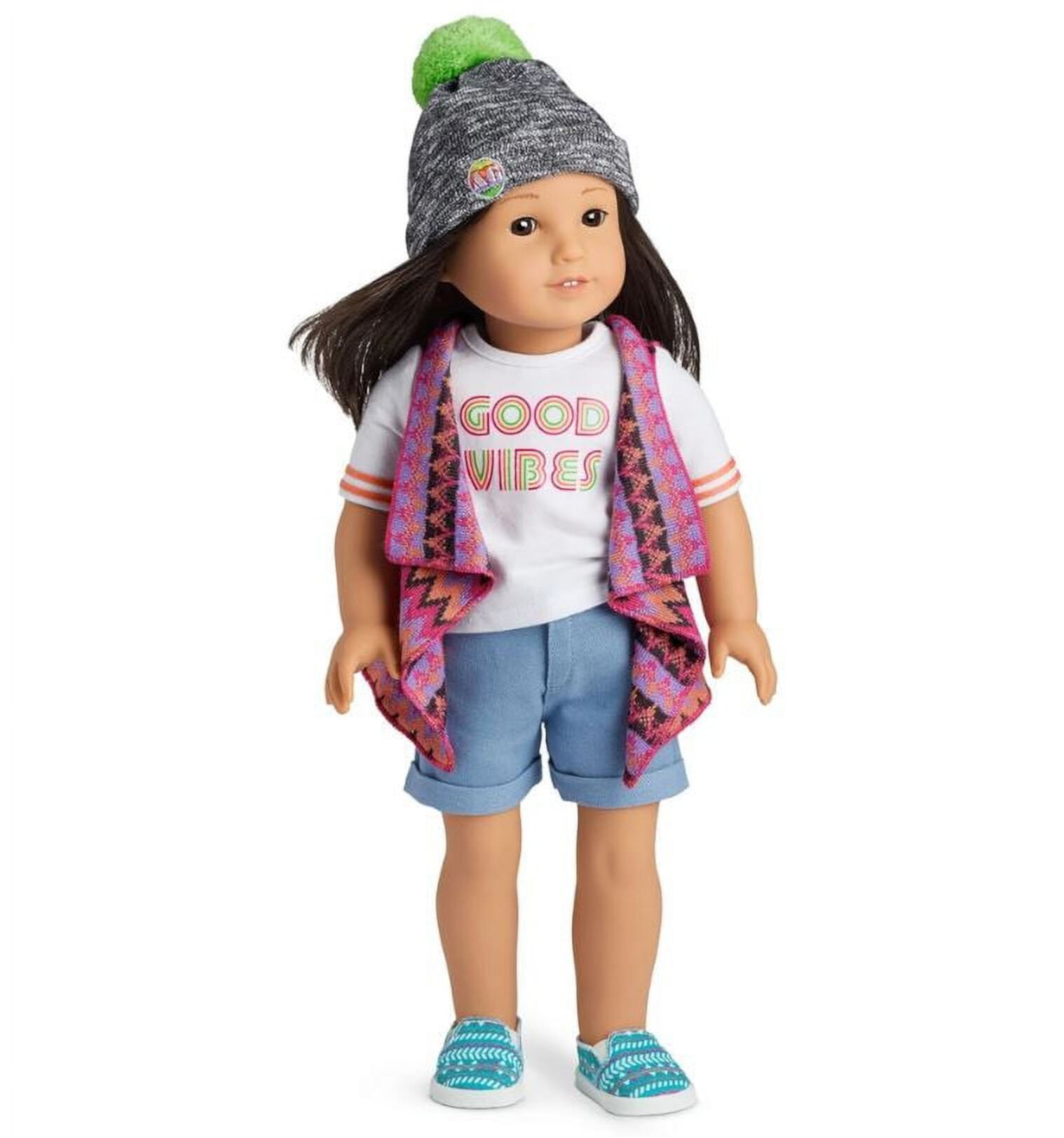 American Girl Doll Outfit Good Vibes Skate for 18" Truly Me Dolls (Doll Not Included) American Girl