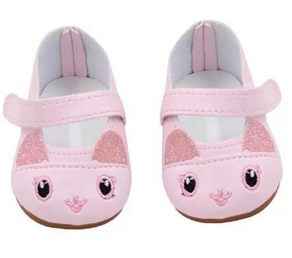 MBD® Pink Kitten Shoes Fits 18 Inch Dolls- 18 Inch Doll Shoes My Brittany's