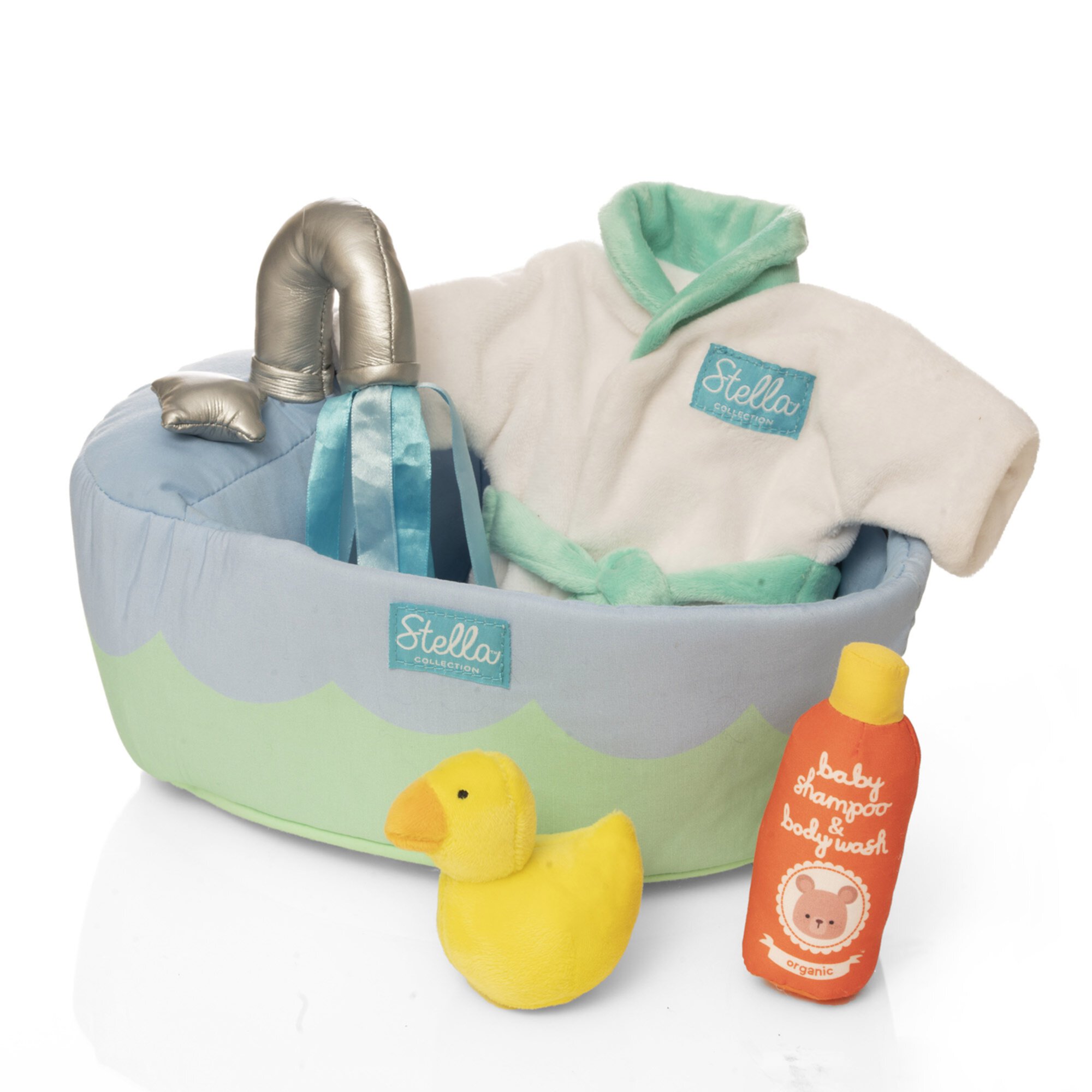 Manhattan Toy Stella Collection Soft Bath Playset with Accessories for 12" and 15" Soft Dolls Manhattan Toy