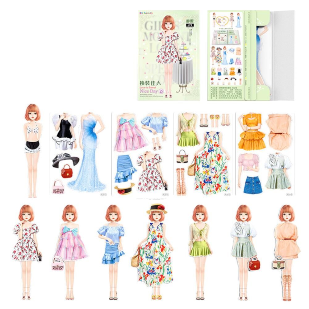 Magnetic Dress Up Puzzle Toy Princess Paper Dolls Girls Dolls Pretend T4H7 Senza Fretta