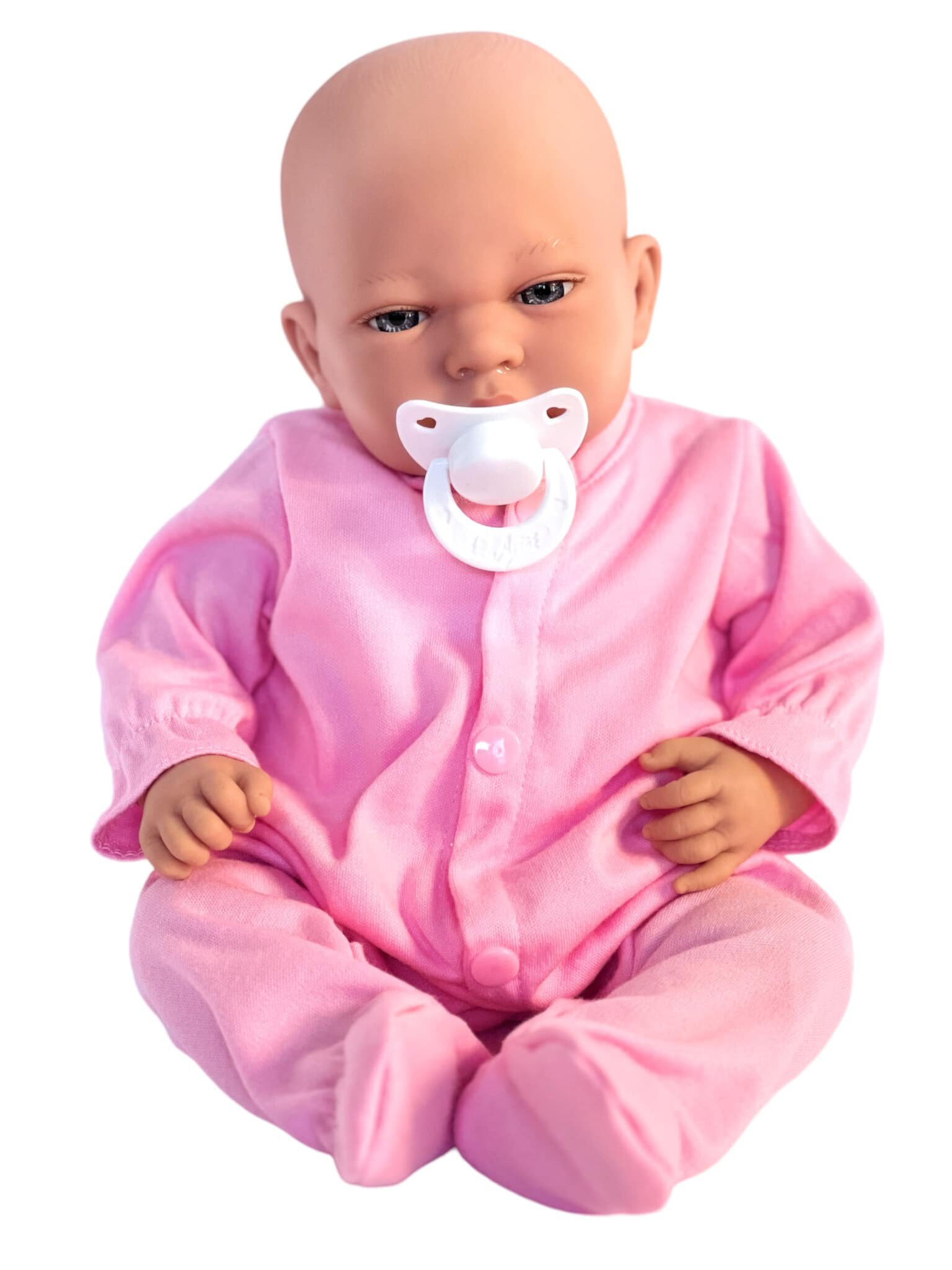 Baby Doll Clothes- Pink Romper with Long Sleeves Fits 15-18 Inch Baby Dolls My Brittany's