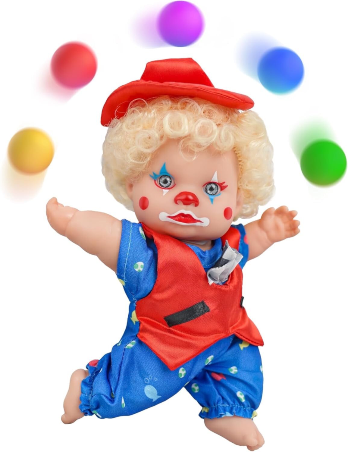 YCFUN Clown Baby Dolls Figurines with Sitting and Standing Postures for Christmas Halloween Display Decoration Birthday Gifts for Kids Adults YCFUN