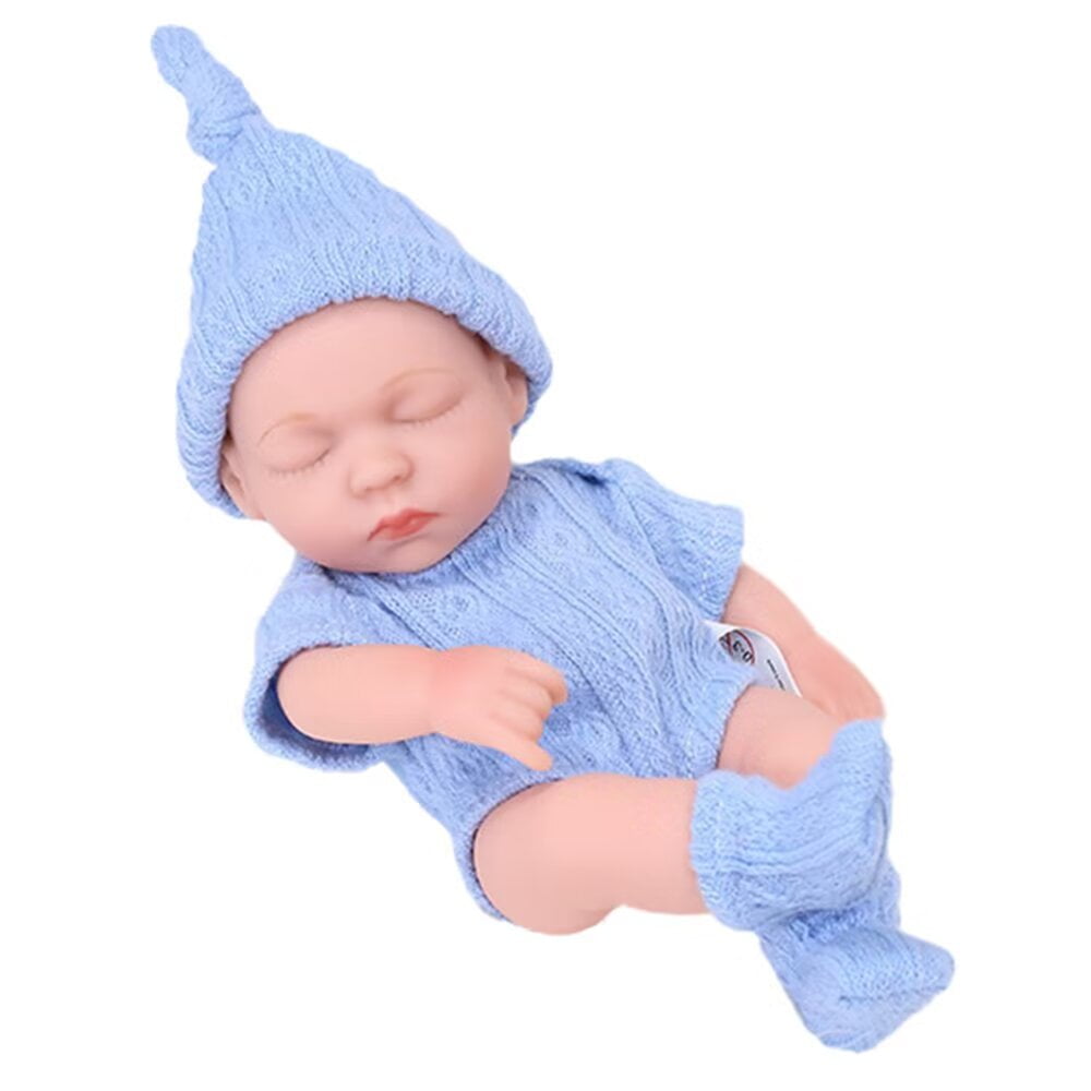 A-Waroom Realistic Newborn Baby Dolls,MINI Real Life Sleeping Baby Dolls, 7 Inch Soft Reborn Baby Dolls Full Body Silicone, Lifelike Reborn Dolls A-Waroom