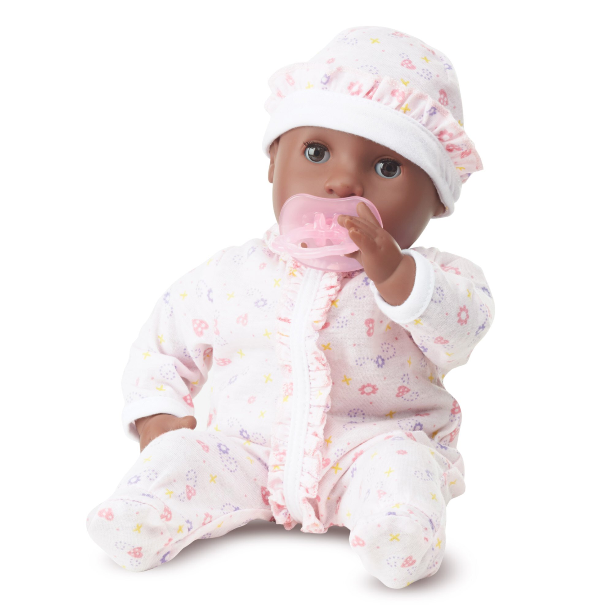 Melissa & Doug Mine to Love Gabrielle 12" Poseable Baby Doll With Romper, Hat, Pacifier Melissa & Doug