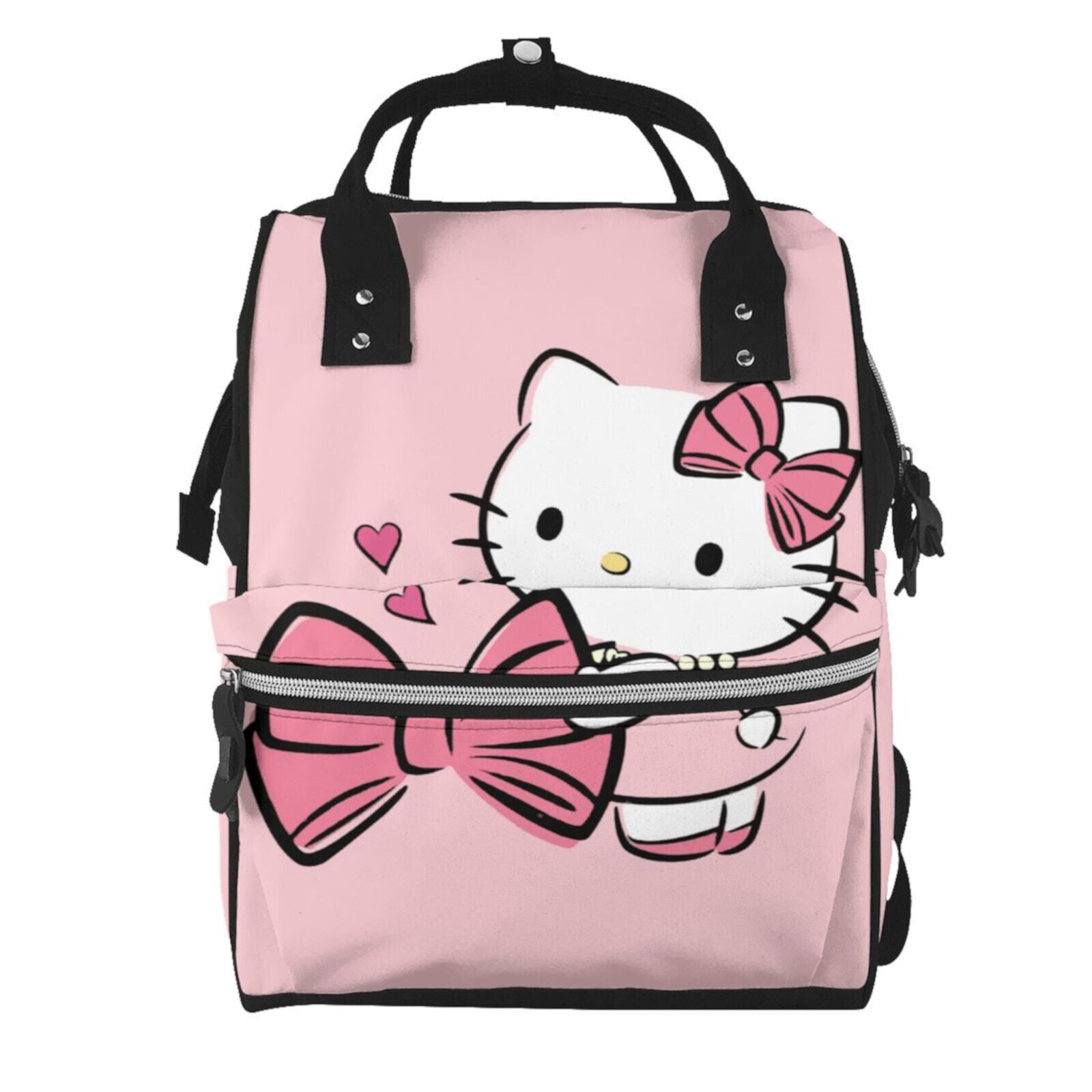 Hello Kitty Large Capacity Multi-pocket Diaper Bag Cute Cartoon Multifunctional Travel Mummy Backpack Generic