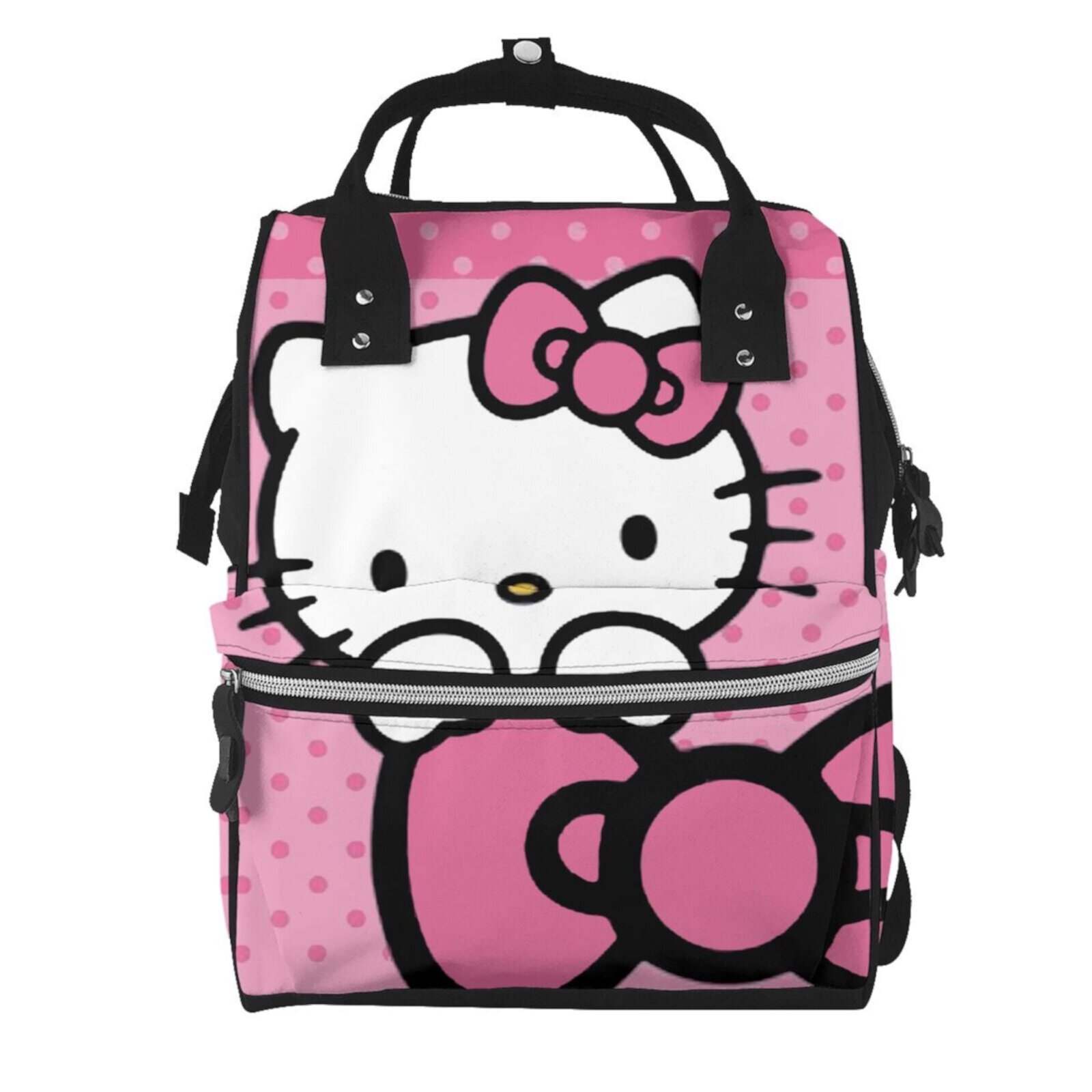 Hello Kitty Large Capacity Multi-pocket Diaper Bag Cute Cartoon Multifunctional Travel Mummy Backpack Generic