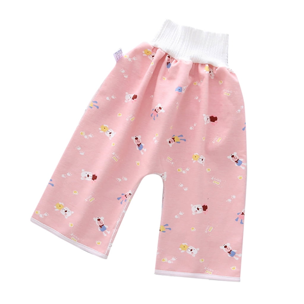 Odeerbi Baby Pants Comfy Children's Diaper Waterproof Leakproof Elastic Waist Loose Shorts Odeerbi