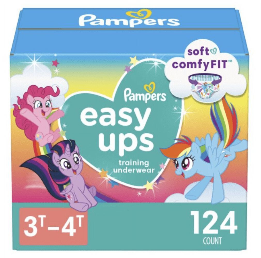 Pampers Easy Ups Training Underwear Girls; Size 7 5T-6T; 52 Count Pampers