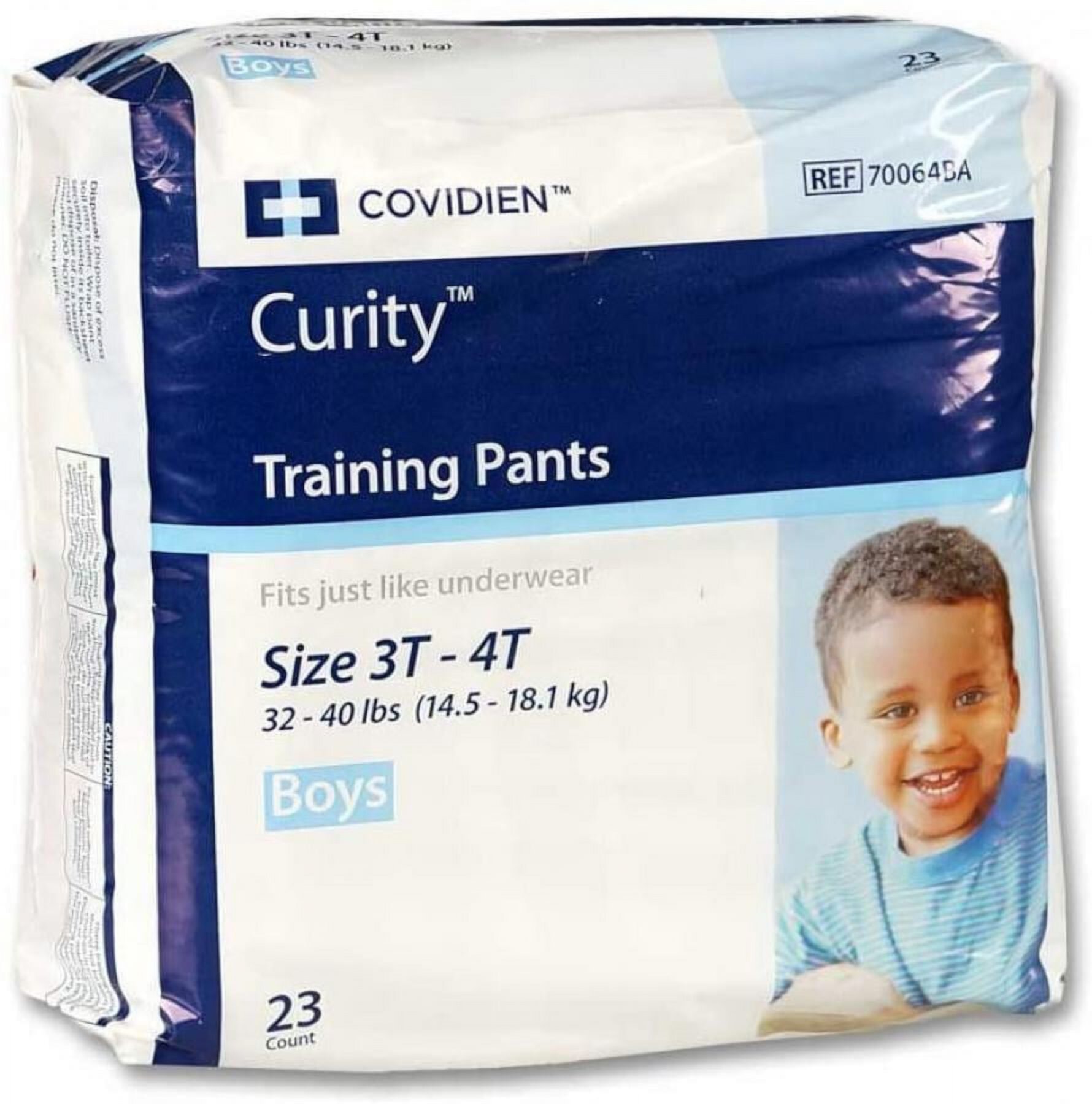 Curity Training Pants, Heavy Absorbency, 3T to 4T (32 to 40 Pounds), 92 Count Curity