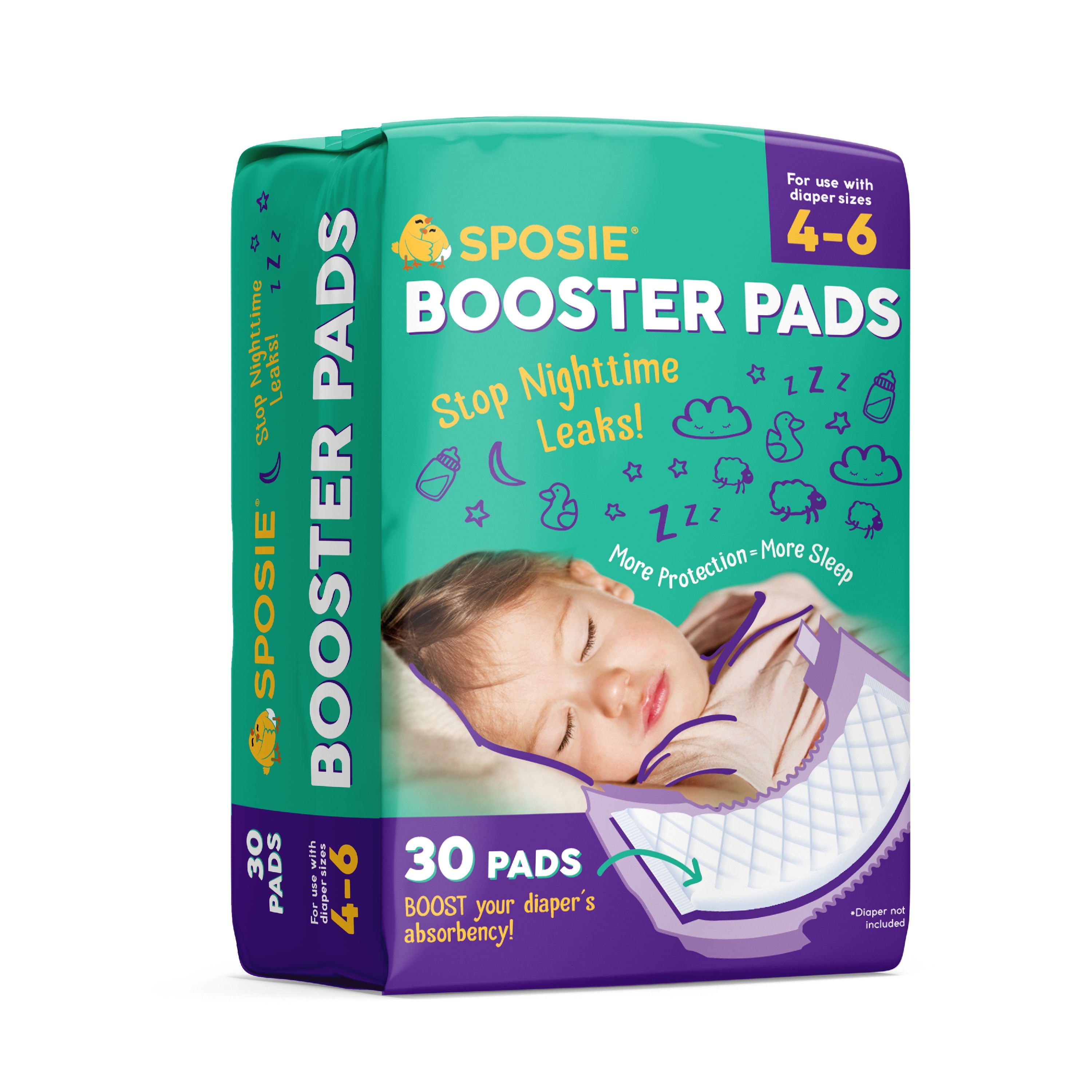 Sposie Diaper Booster Pads 180 Count Sposie