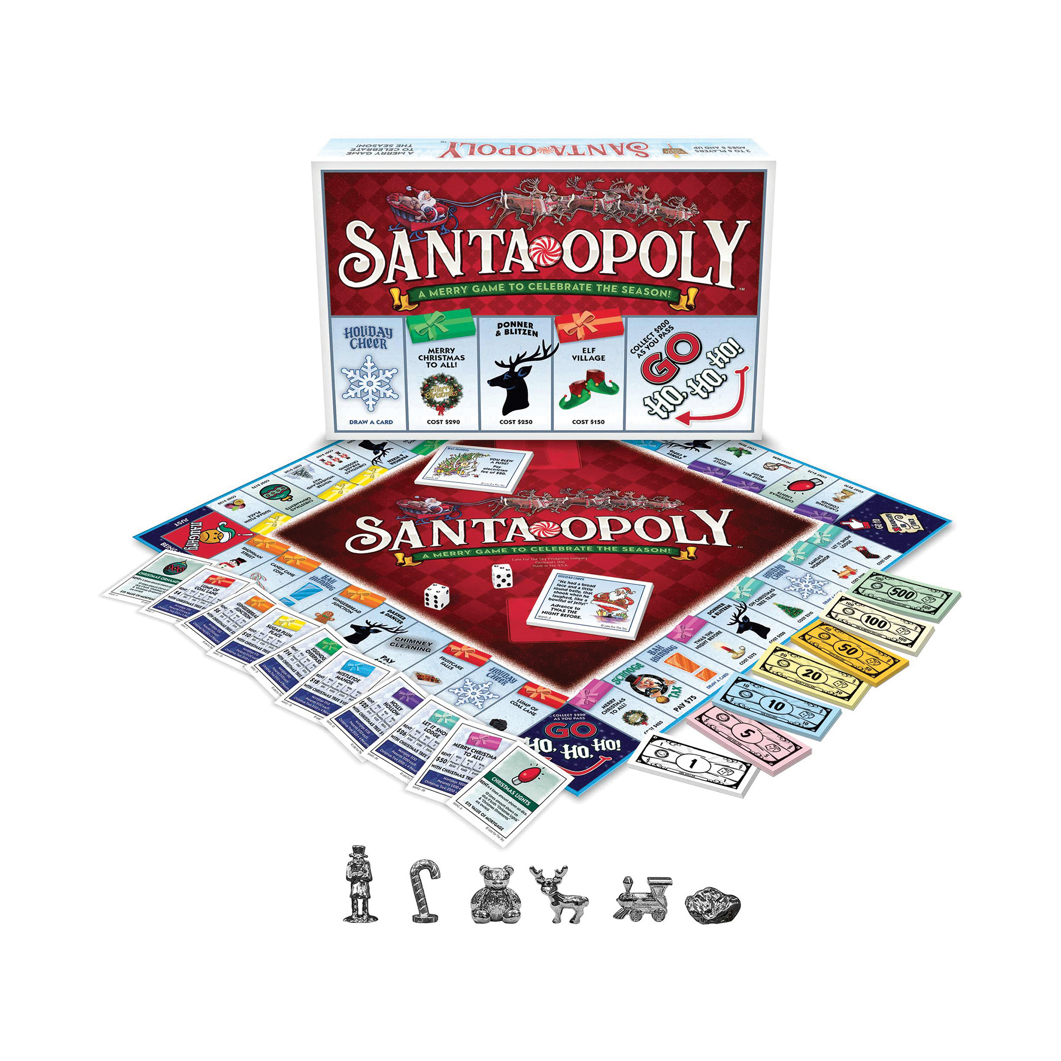 Outset Media Santa-Opoly Board Game Outset Media