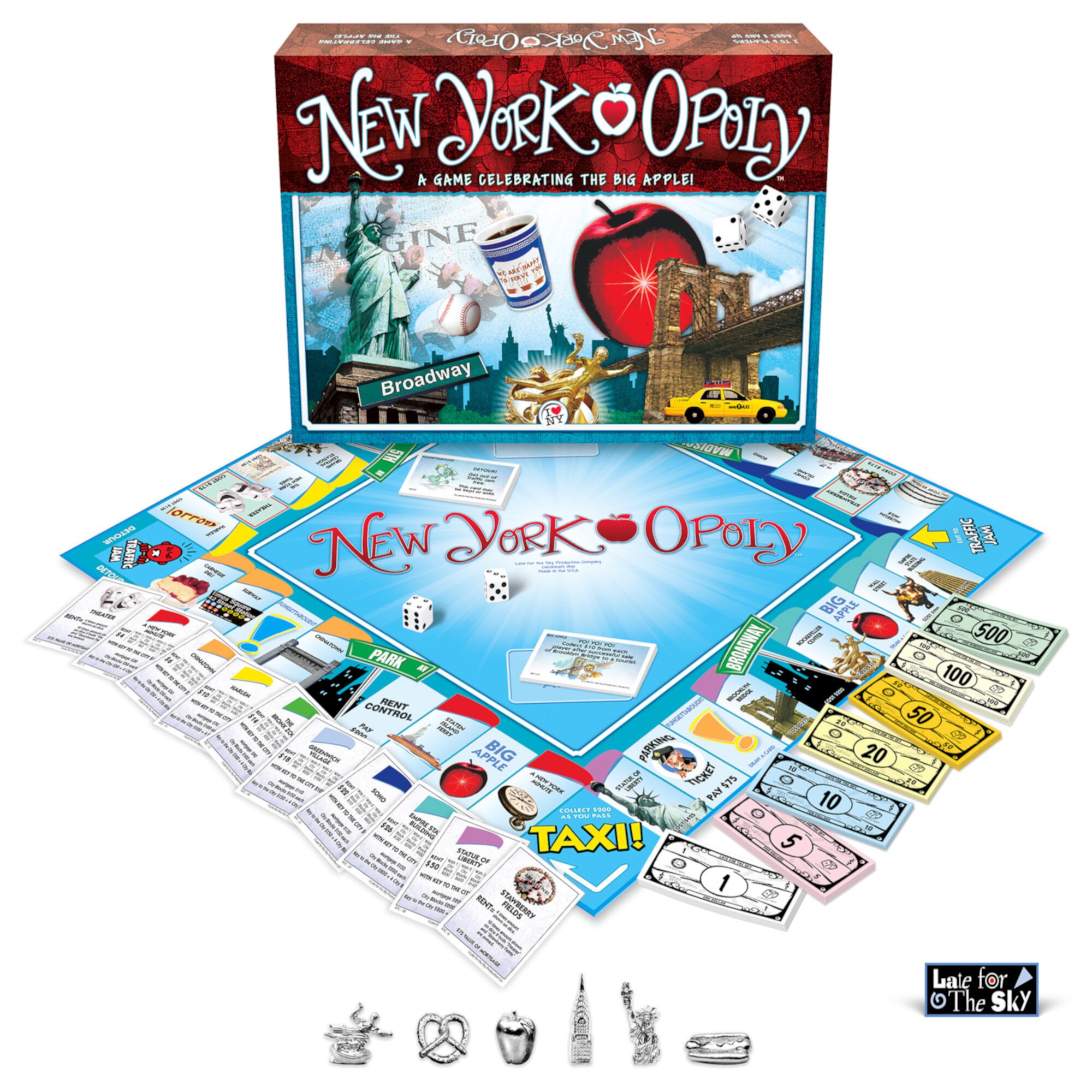 New York Opoly Strategy Board Game, by Late for the Sky Late For The Sky