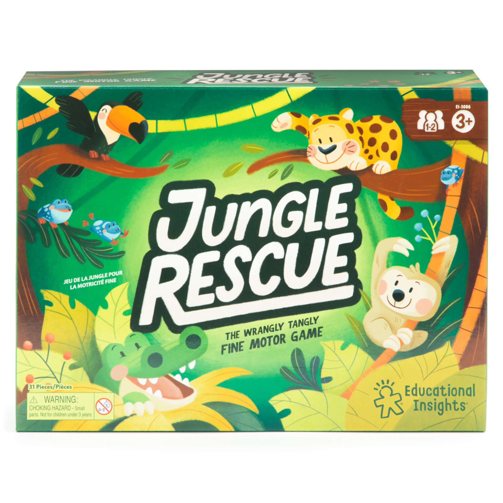 Educational Insights Jungle Rescue, the Wrangly Tangly Fine Motor Game - Toddler Toys, Educational Board Games for Kids Ages 3+ Educational Insights