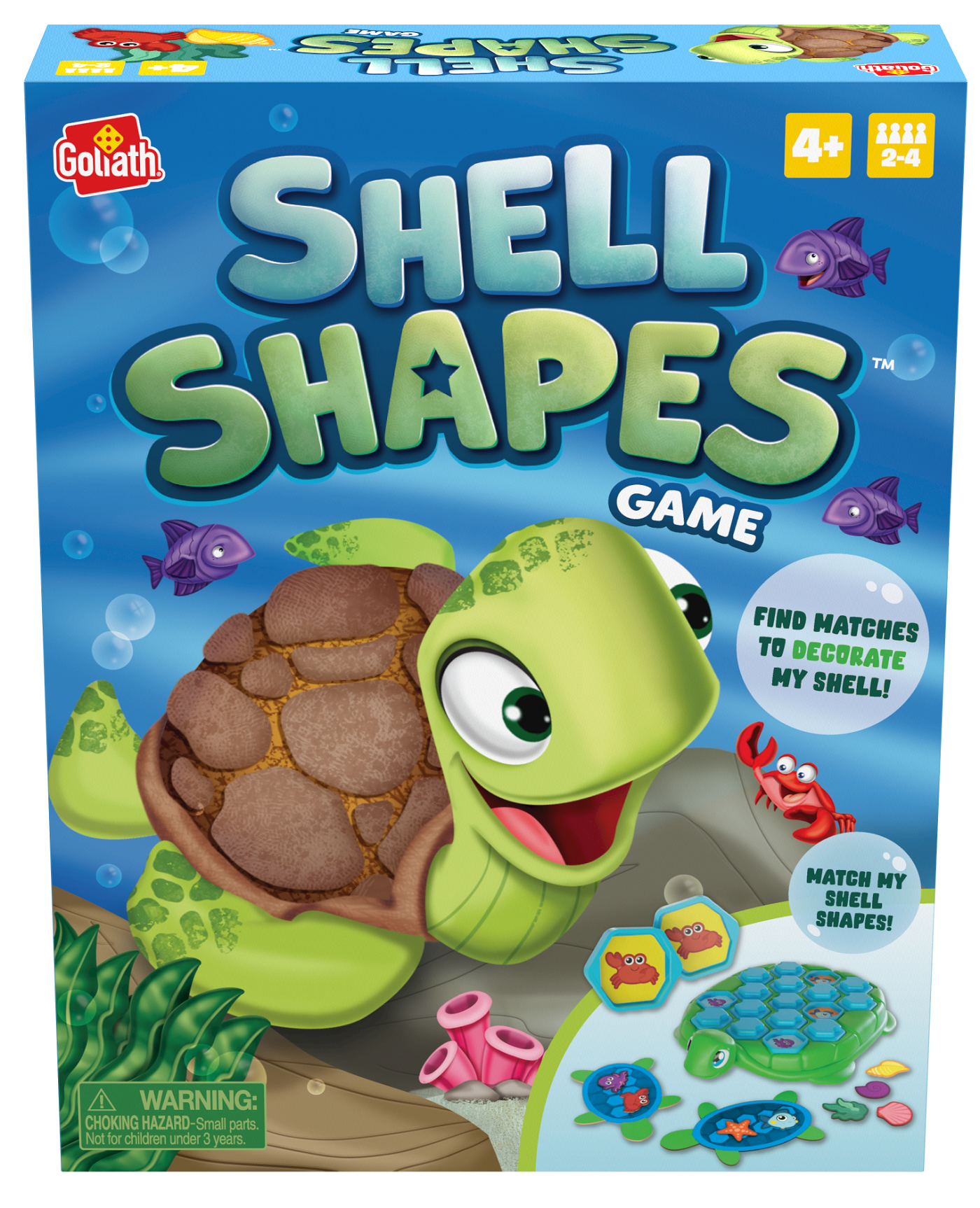 Goliath Shell Shapes Game - Develops Memory and Matching Skills As Players Find Matches to Decorate the Turtle's Shell Goliath