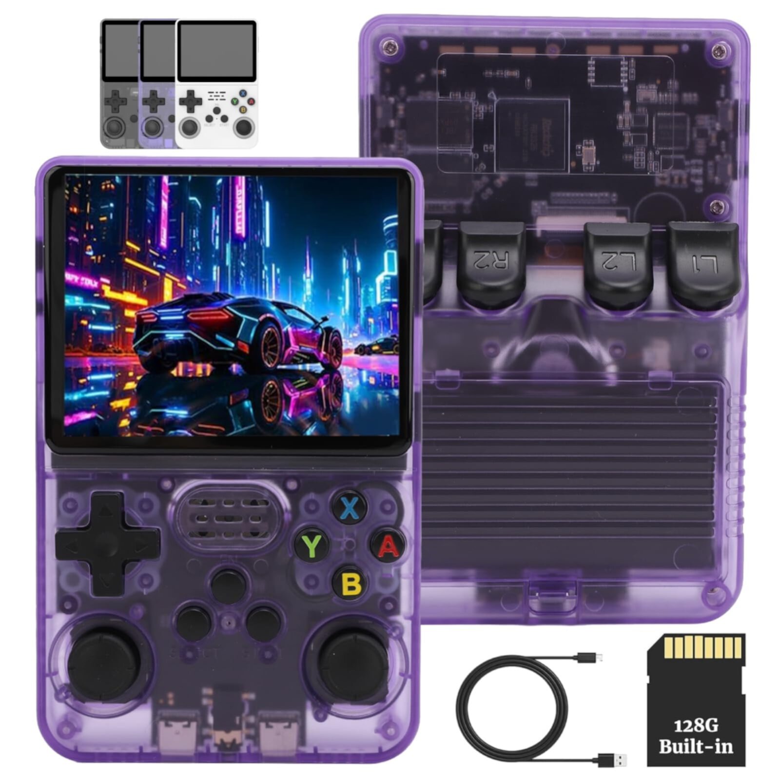 Ke1Clo R36s Handheld Game Console, 15000+ HD Games Mini Portable Video Game Console, 3.5-Inch Ips Screen, 64g/128g Memory Card, 3000mah Battery Sales Online Shopping Today’S Deal Ke1Clo