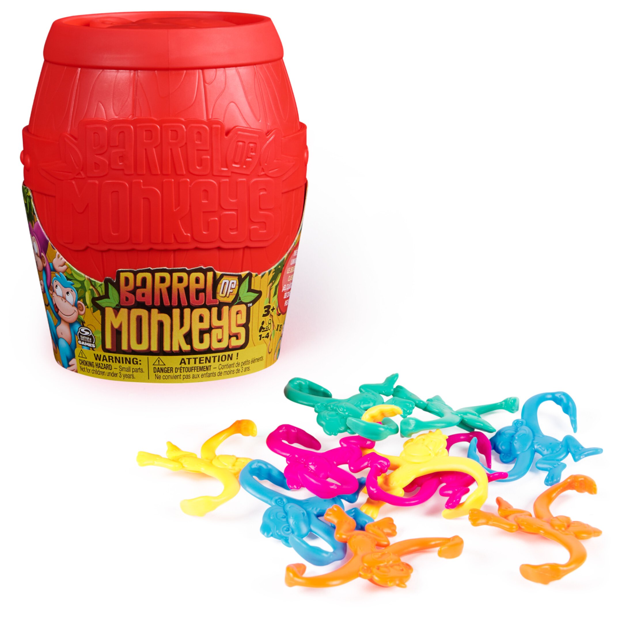 Barrel of Monkey, Retro Family Game for Ages 3+ Spin Master Games