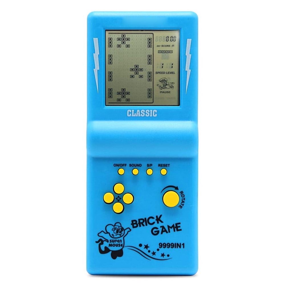 OKbus 3.5-inch Screen Brick Game Console Building Block Game Classic Games Nostalgic Puzzle Children's Toys orange OKbus