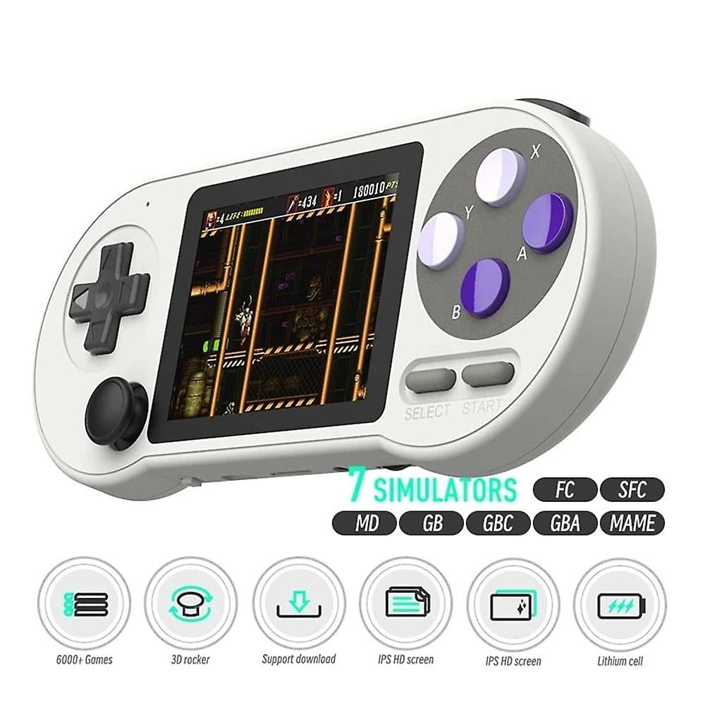 Sf2000 3 Inch Ipshandheld Game Console Mini Portable Player 6000 Games|kids Gift Rruiwen