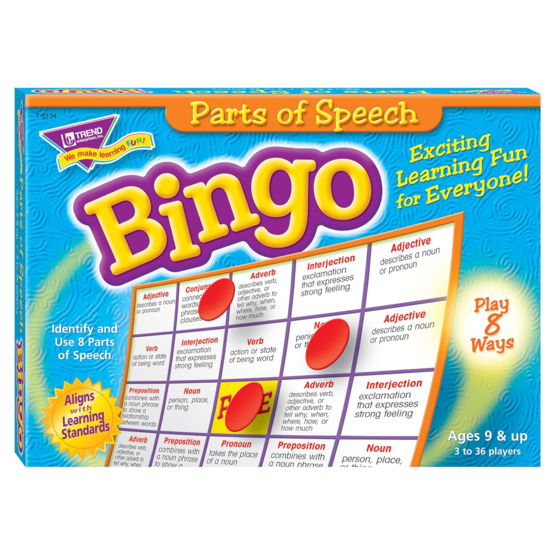 Parts of Speech Bingo Game | Bundle of 2 Each TREND