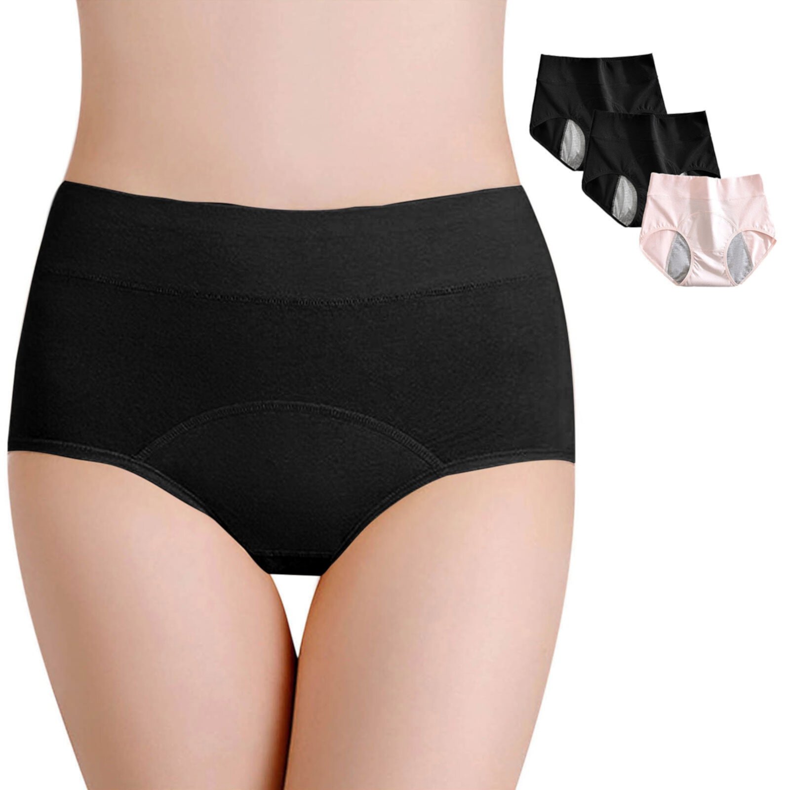 Женское Менструальное нижнее белье Rciityk High Waisted Period Underwear Rciityk