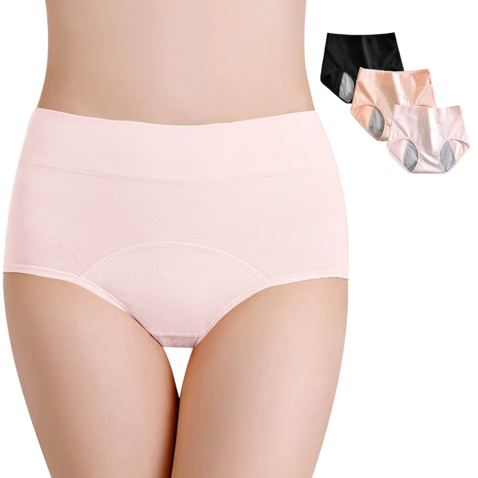 Женское Менструальное нижнее белье Rciityk High Waisted Period Underwear Rciityk