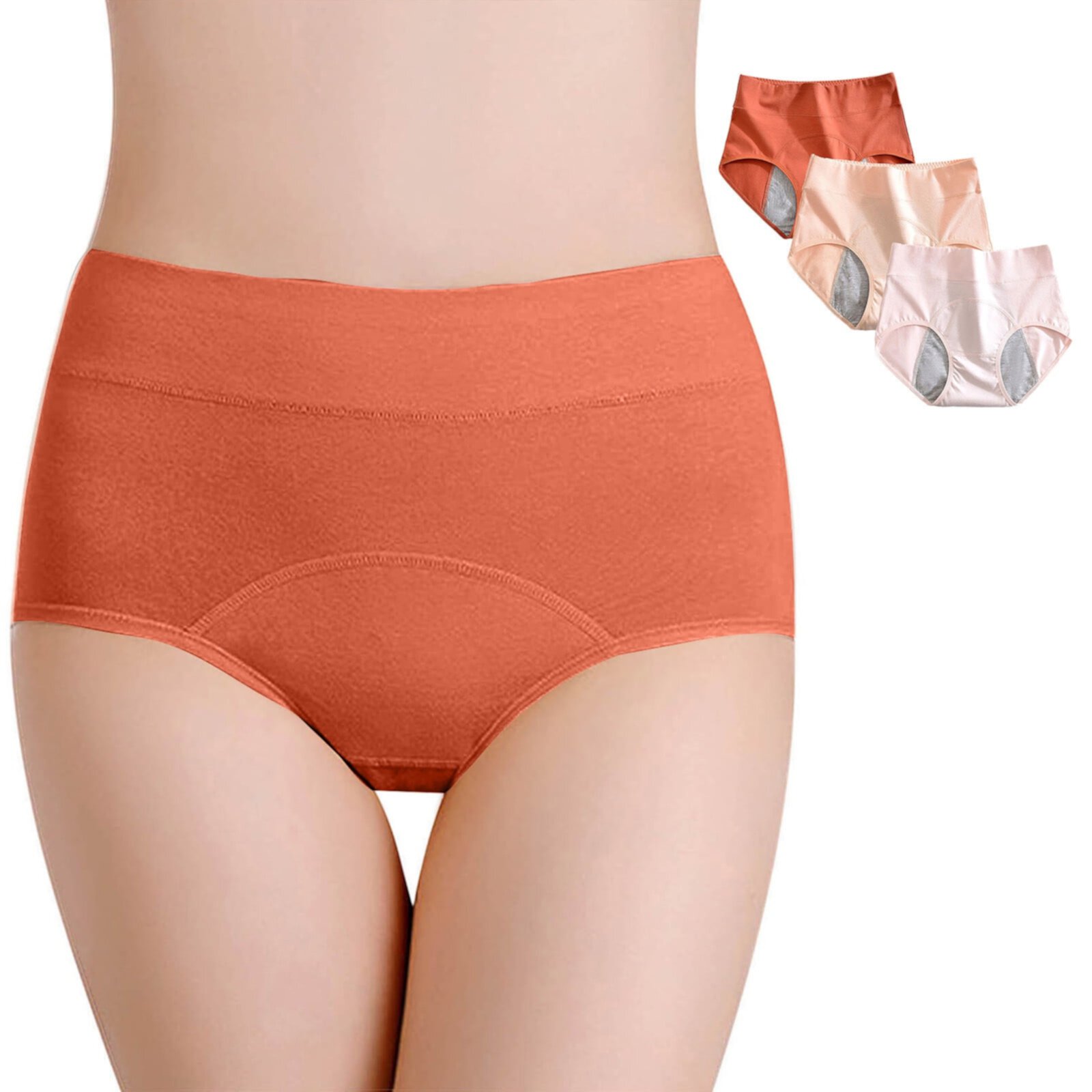 Женское Менструальное нижнее белье Rciityk High Waisted Period Underwear Rciityk