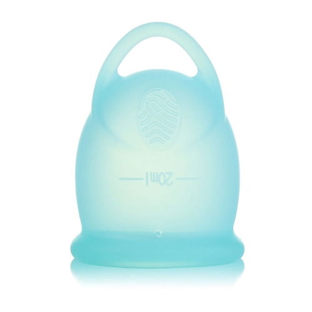 GZCW Menstrual Cup with Pull Ring Ergonomic Design Flexible Leak-proof Easy Removal Tampon Pad Alternative Reusable Soft Silicone First Period Cup for Girls Women GZCW