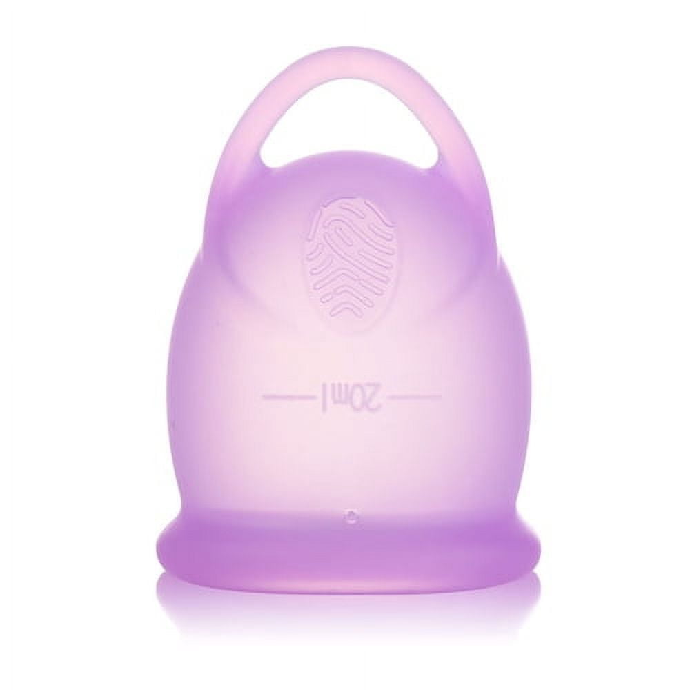 GZCW Menstrual Cup with Pull Ring Ergonomic Design Flexible Leak-proof Easy Removal Tampon Pad Alternative Reusable Soft Silicone First Period Cup for Girls Women GZCW