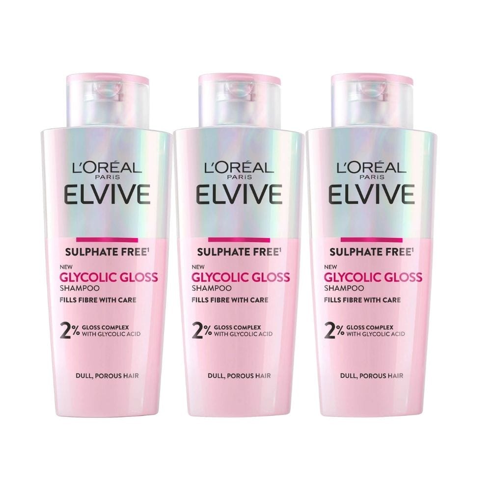 Loreal Glycolic Gloss Conditioning Shampoo For Perfect Shine 200ML 3 Pack L'Oréal Paris