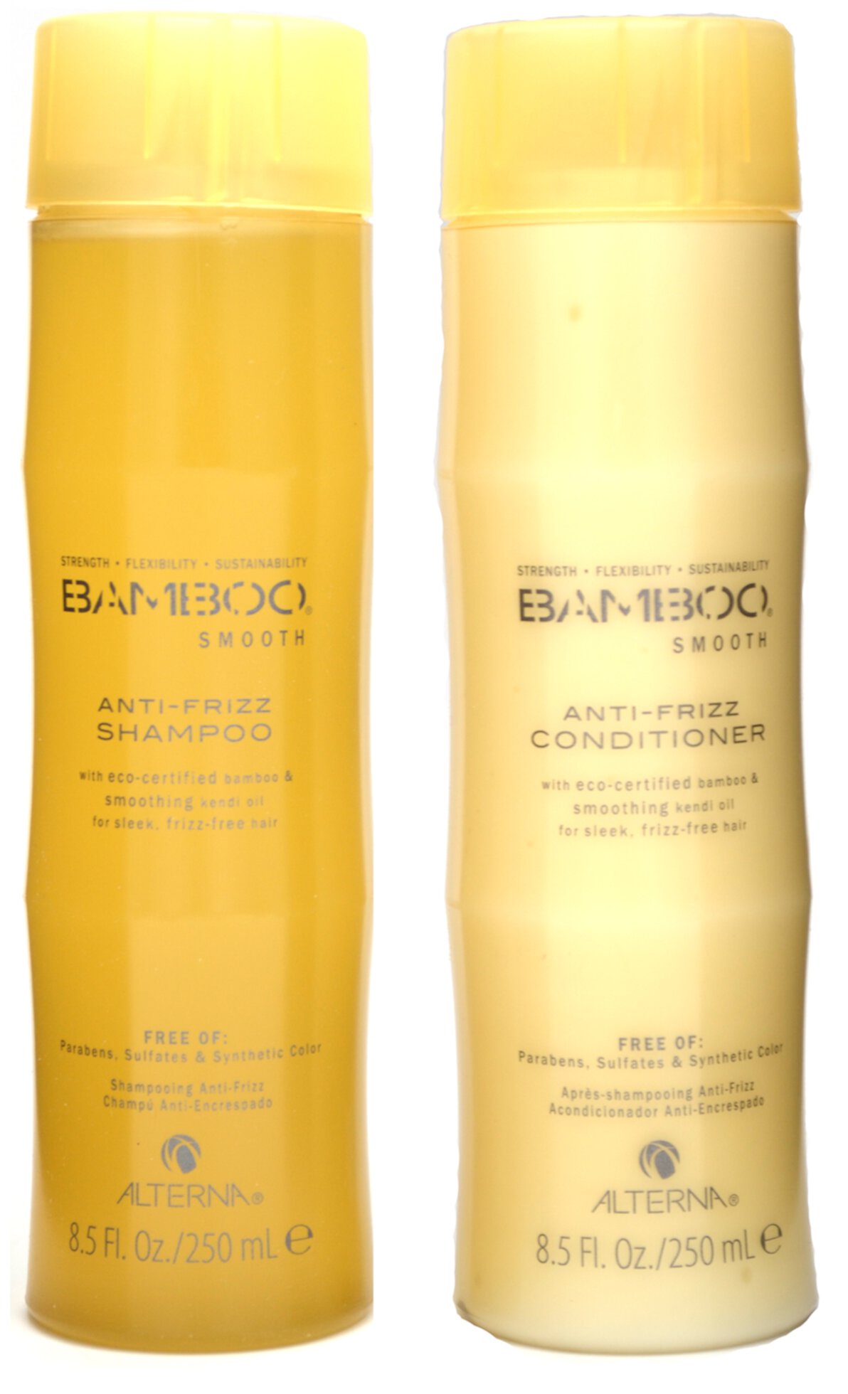 Alterna Bamboo Smooth Anti-Frizz Shampoo and Conditioner 8.5 Fl Oz Alterna